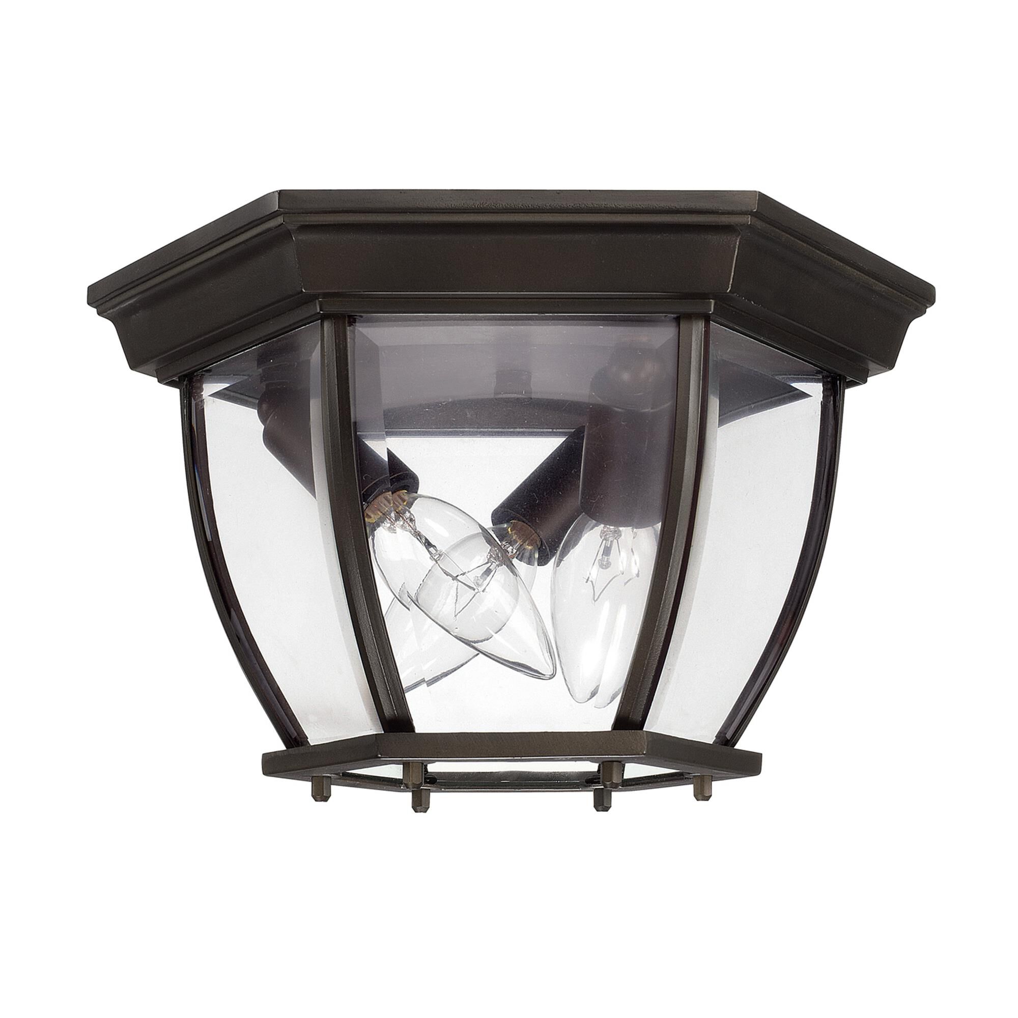 Shown in Old Bronze finish and Clear glass