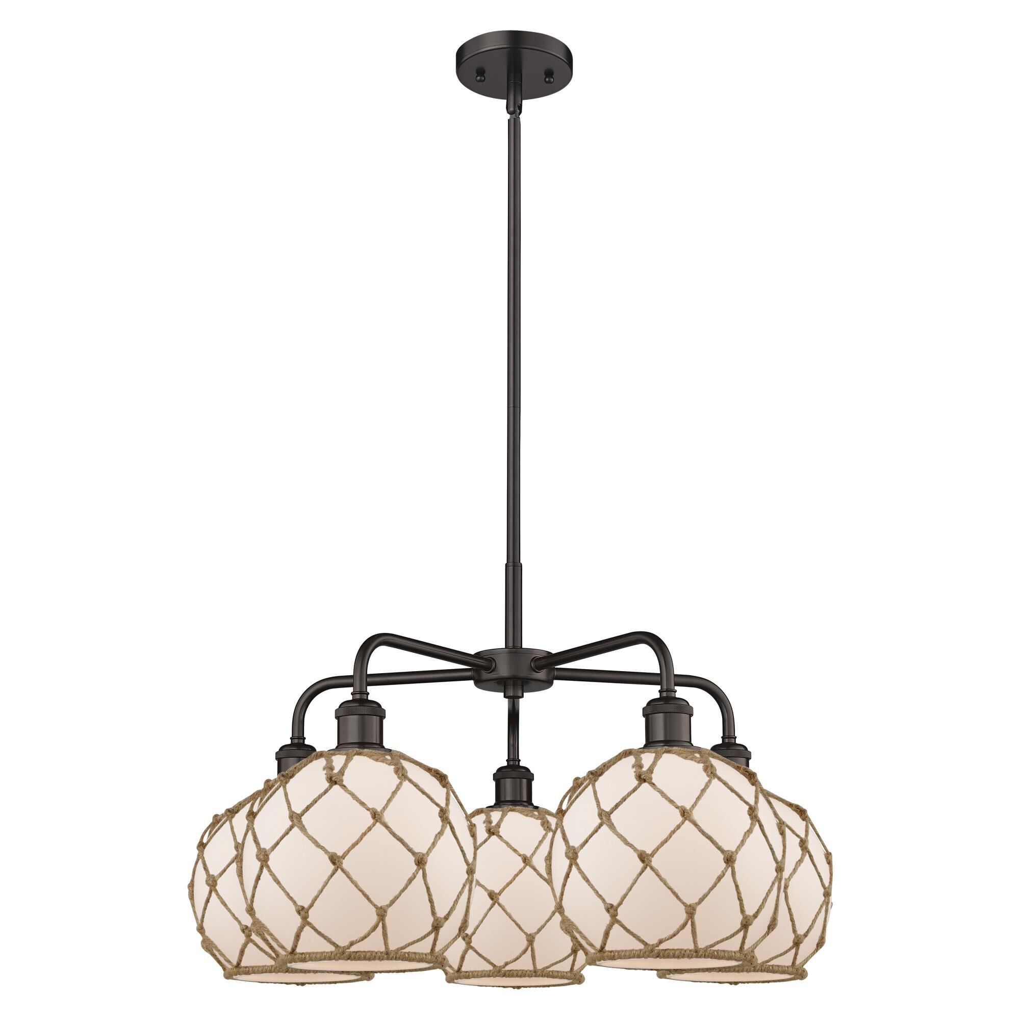 Bruno Marashlian Farmhouse Rope 27 Inch Chandelier by Innovations Lighting