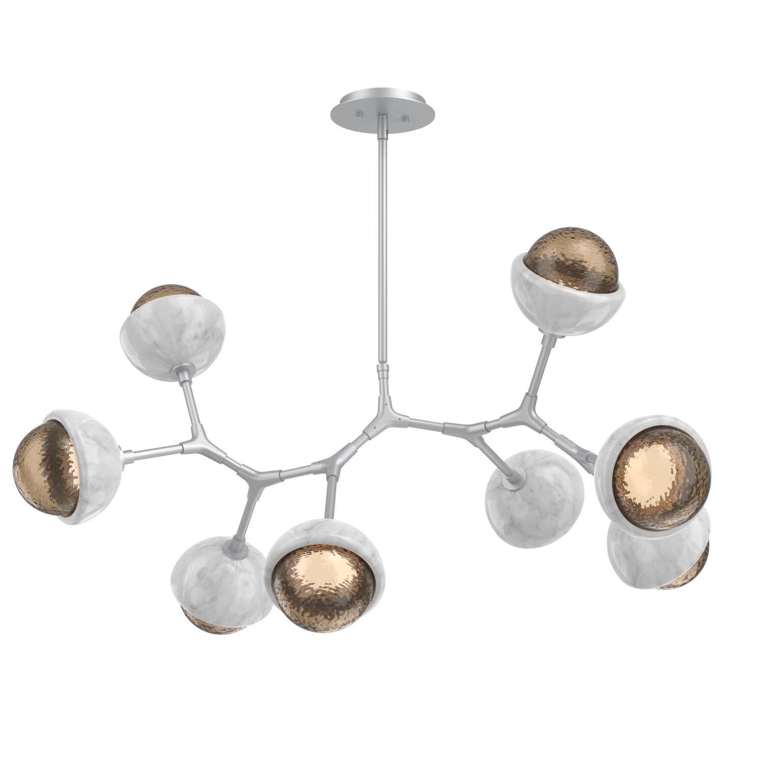 Levi Wilson Cabochon 38 Inch Linear Suspension Light by Hammerton Studio
