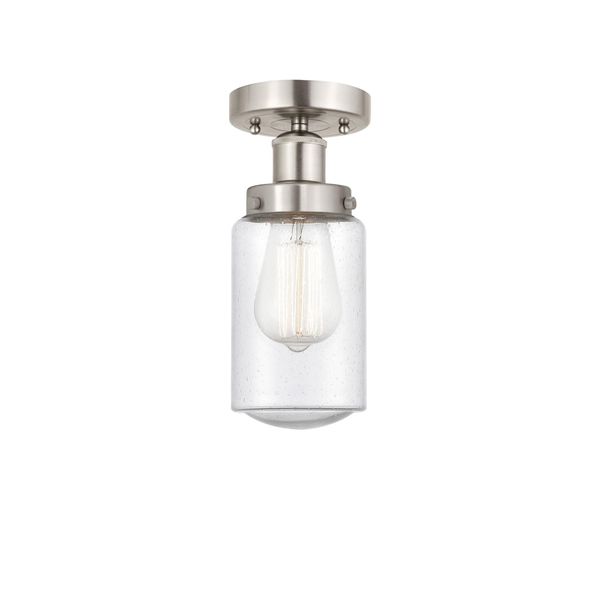 Shown in Brushed Satin Nickel, Mercury finish and Mercury glass and Mercury Glass shade