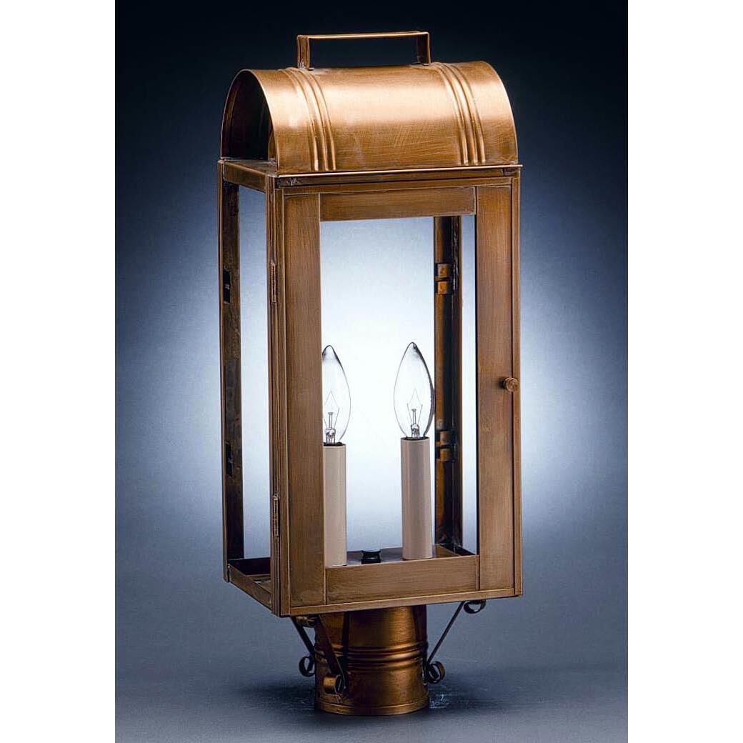 Livery 19 Inch Tall 2 Light Outdoor Post Lamp by Northeast Lantern