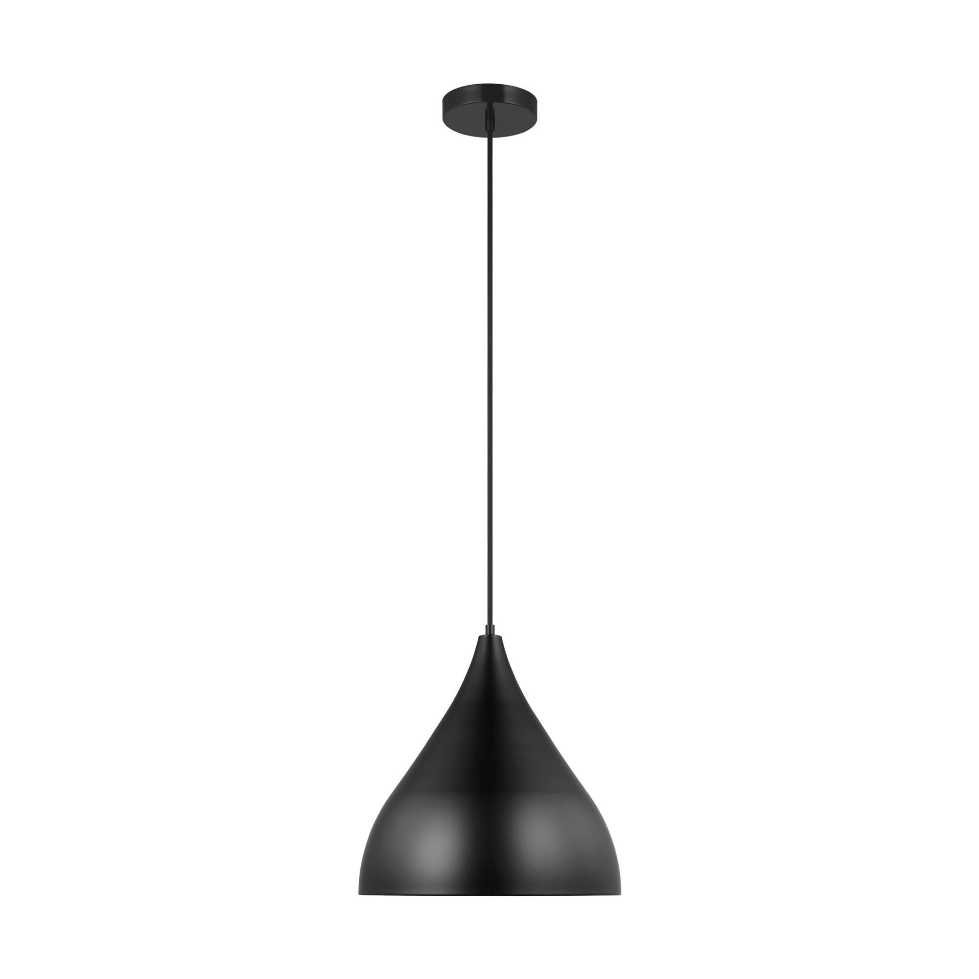 Shown in Midnight Black finish and Midnight Black glass and Midnight Black Steel shade