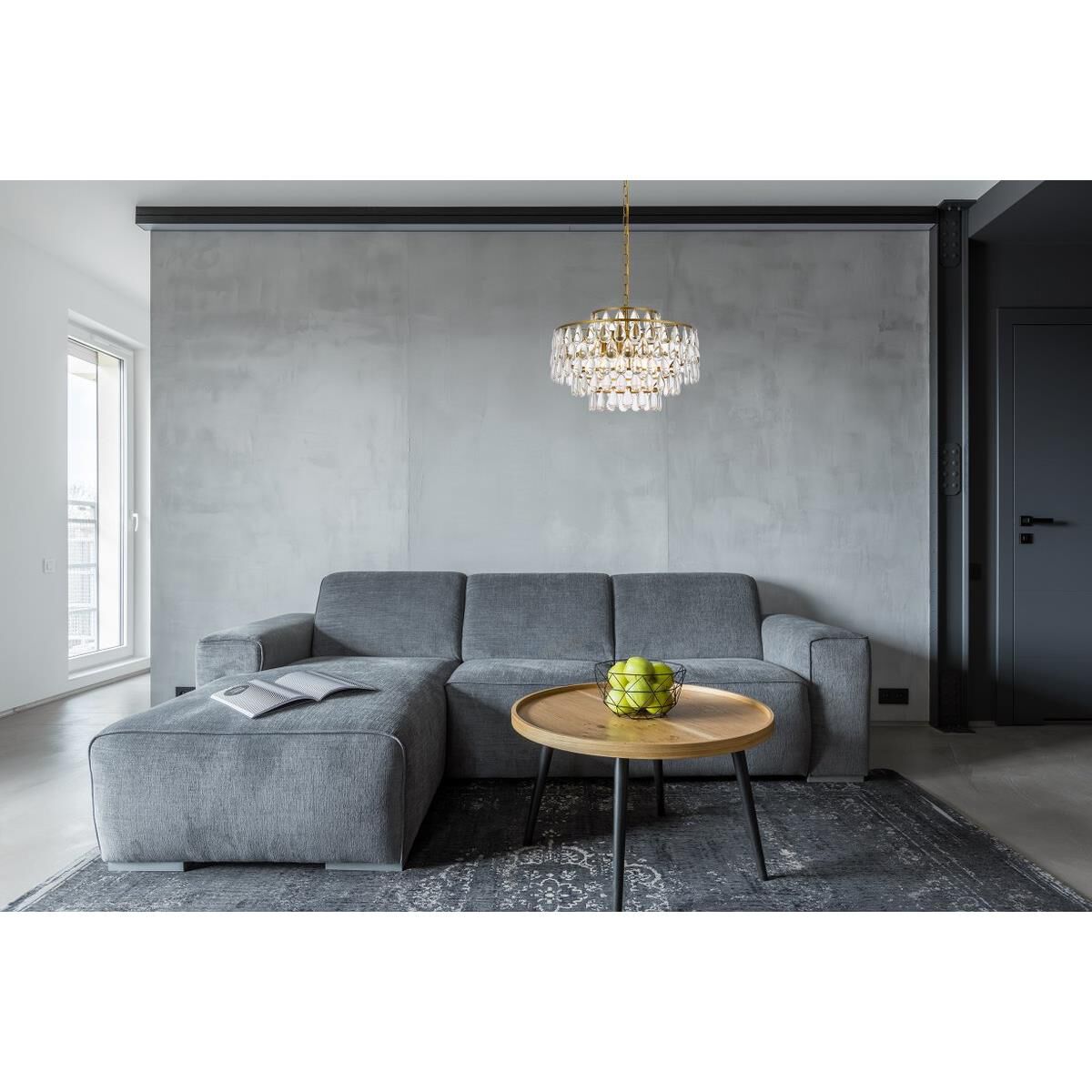 Mila 20 Inch 5 Light Mini Chandelier by Elegant Lighting