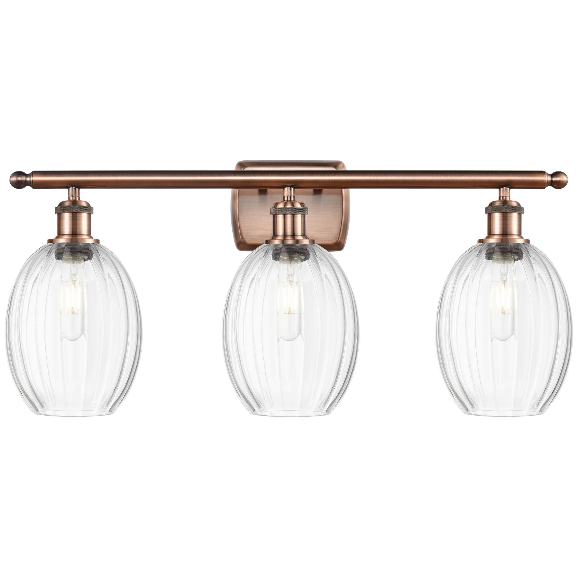 Shown in Antique Copper finish and Clear glass