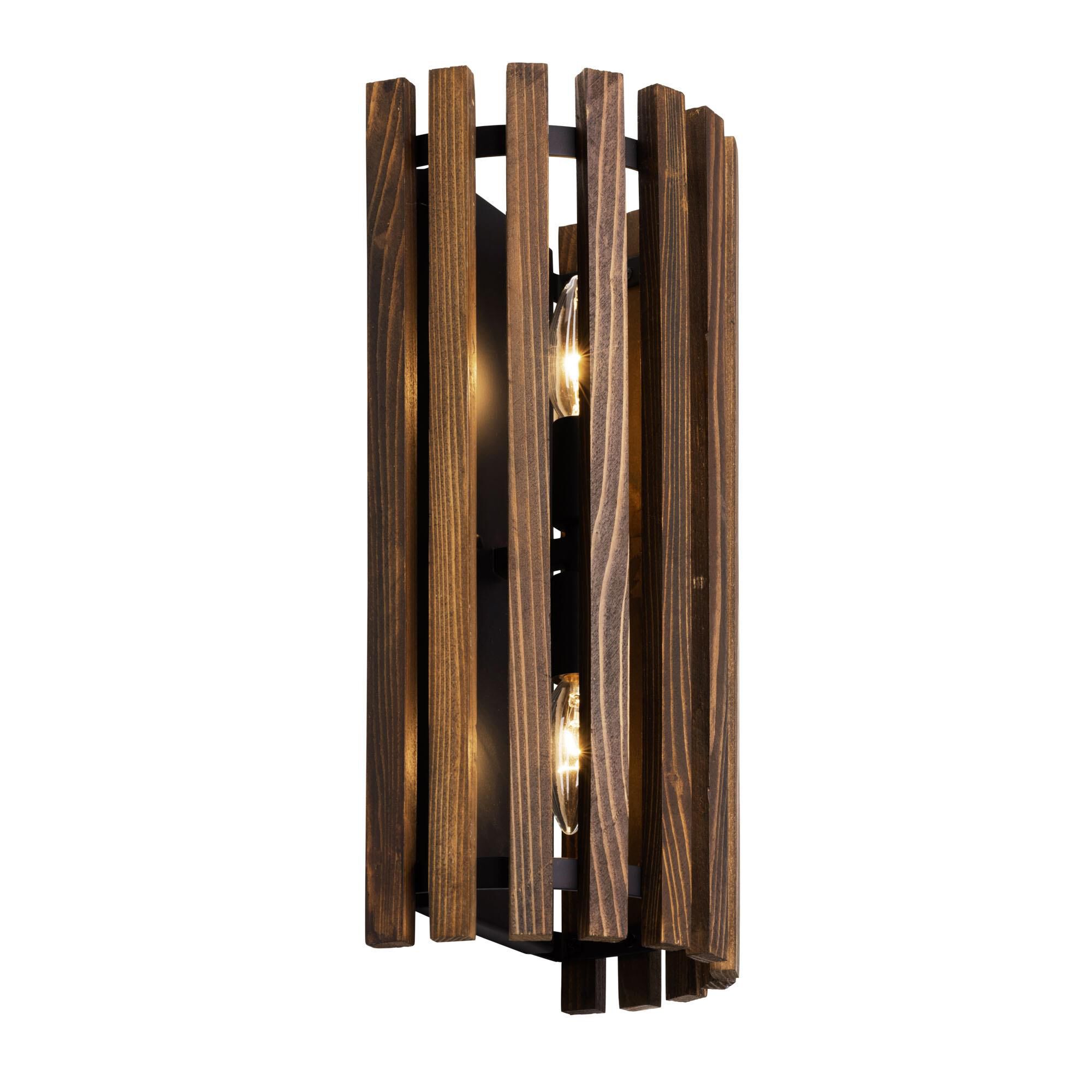 Shown in Matte Black/Medium Walnut finish