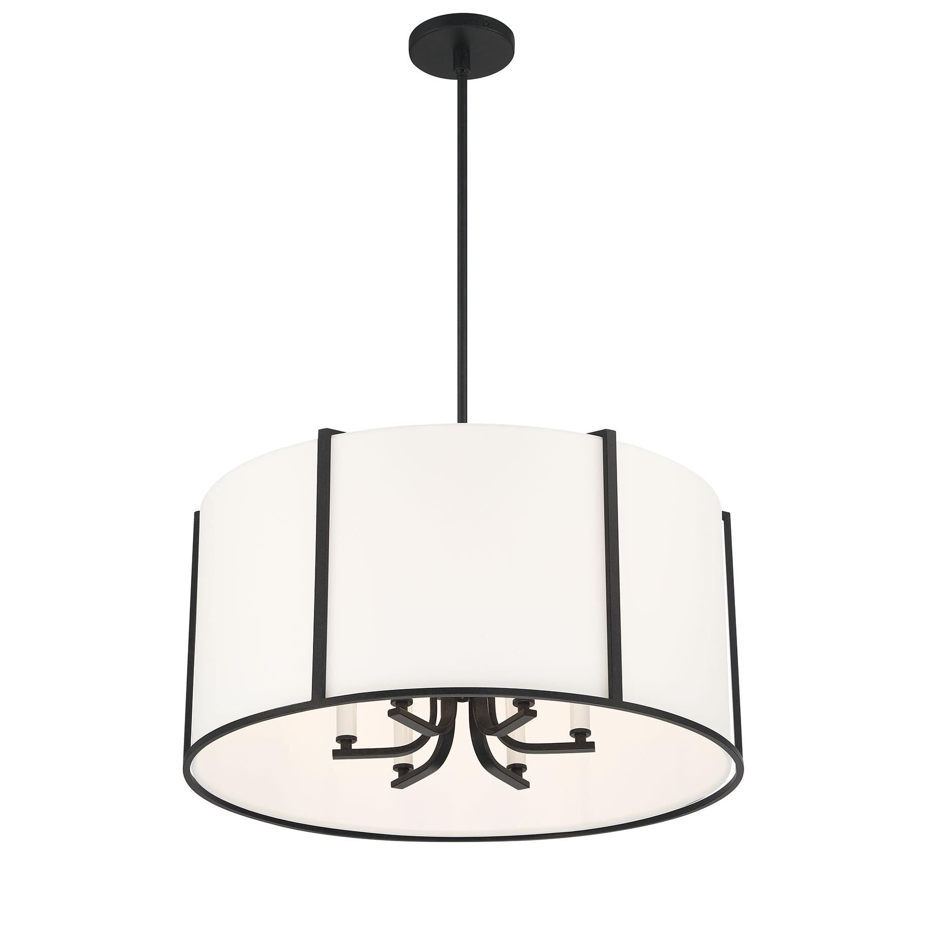Carlyn 24 Inch 6 Light Chandelier by Crystorama
