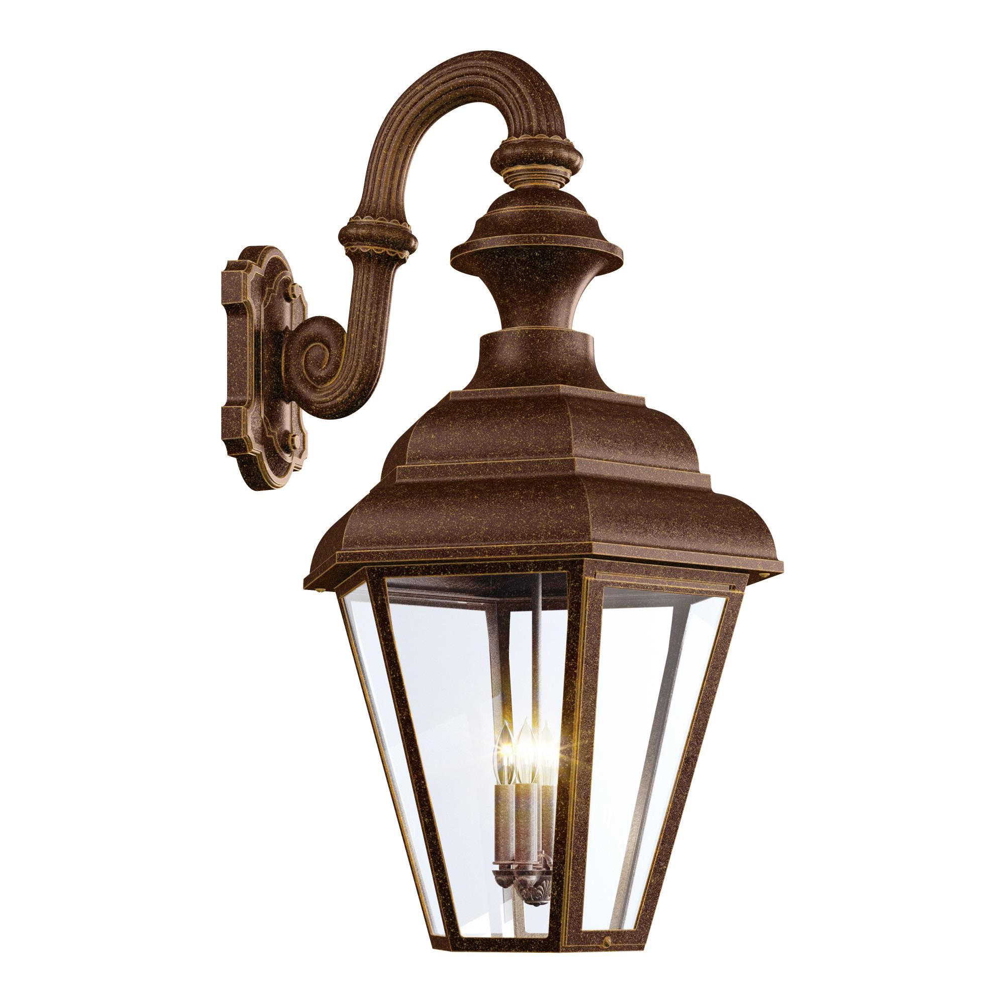 Jamestown 45 Inch Tall 4 Light Outdoor Wall Light by Hanover Lantern