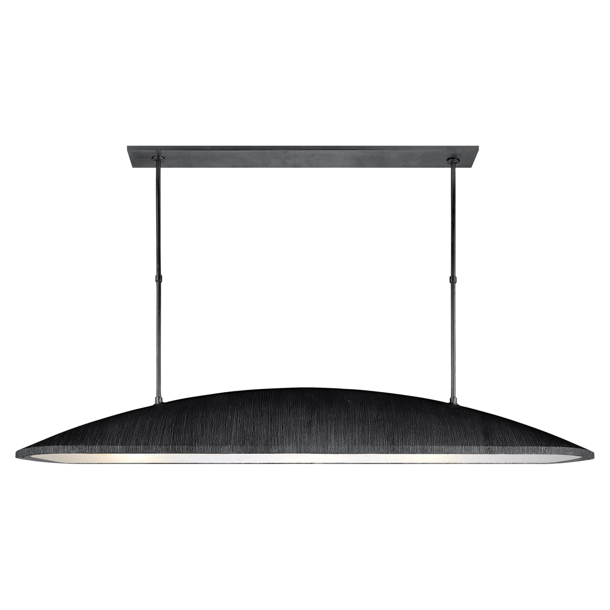 Shown in Aged Iron finish and Frosted Acrylic glass