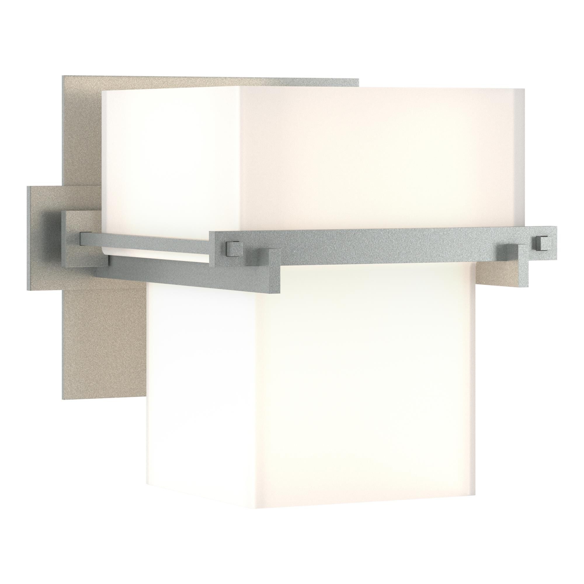 Shown in Vintage Platinum finish and Opal  glass