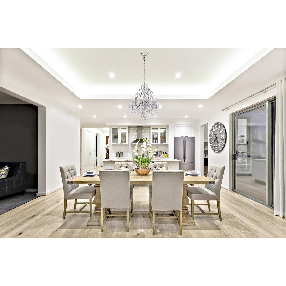 Shown in Chrome finish and Clear Royal Cut crystal