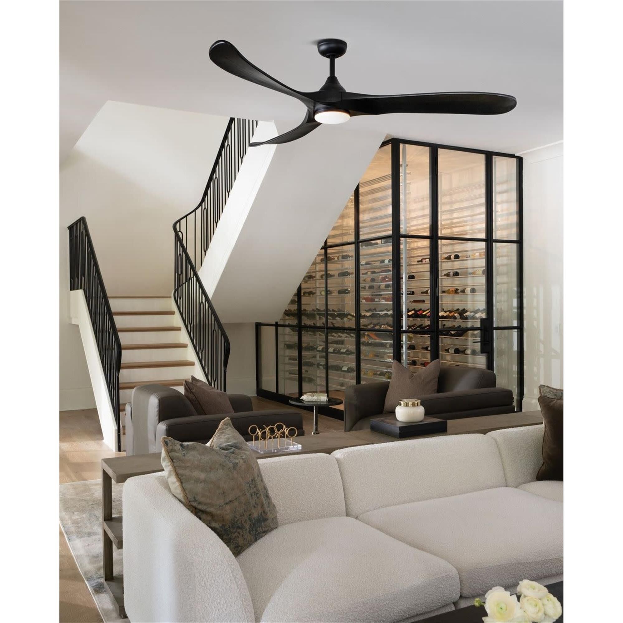 Swell Illuminated 72 Inch Ceiling Fan with Light Kit,