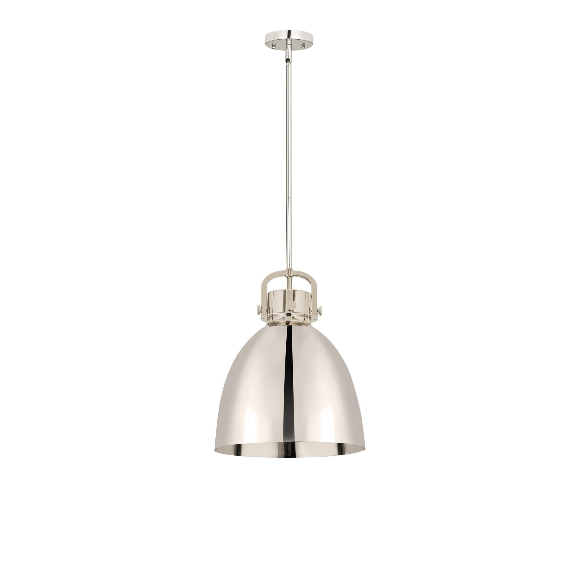 Shown in Polished Nickel finish and Polished Nickel Steel shade