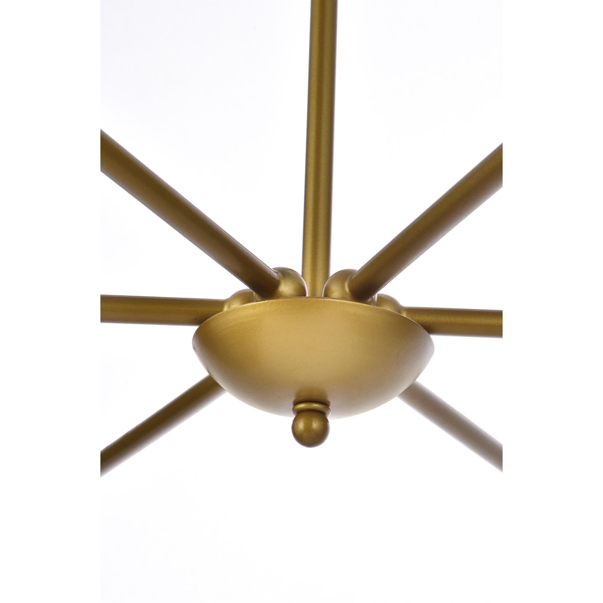 Cohen 30 Inch 6 Light Chandelier by Elegant Lighting