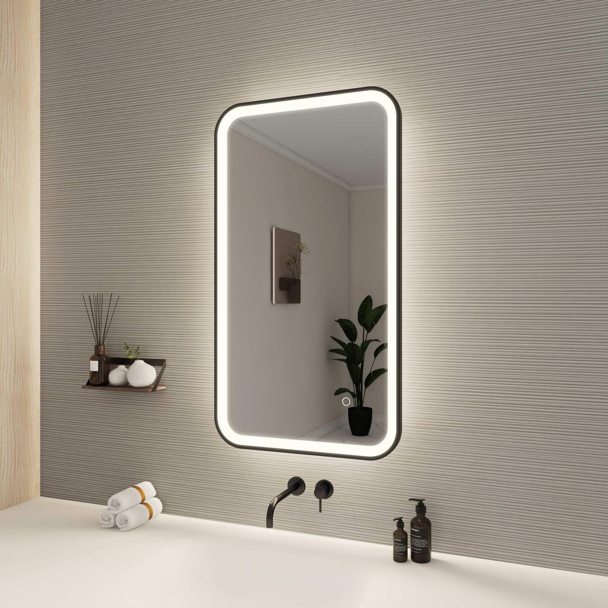 Shown in Black finish