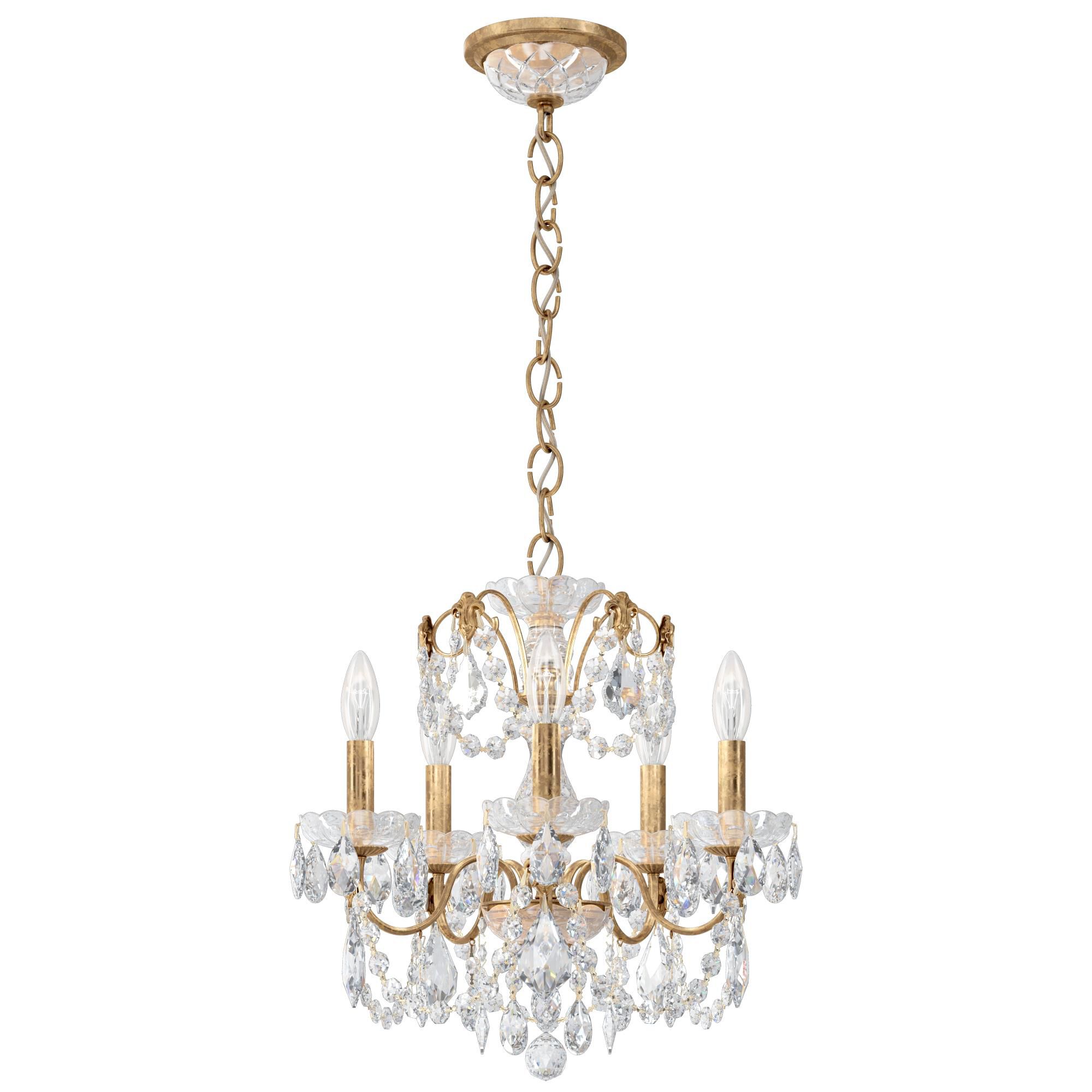 Shown in French Gold finish and Clear Heritage crystal
