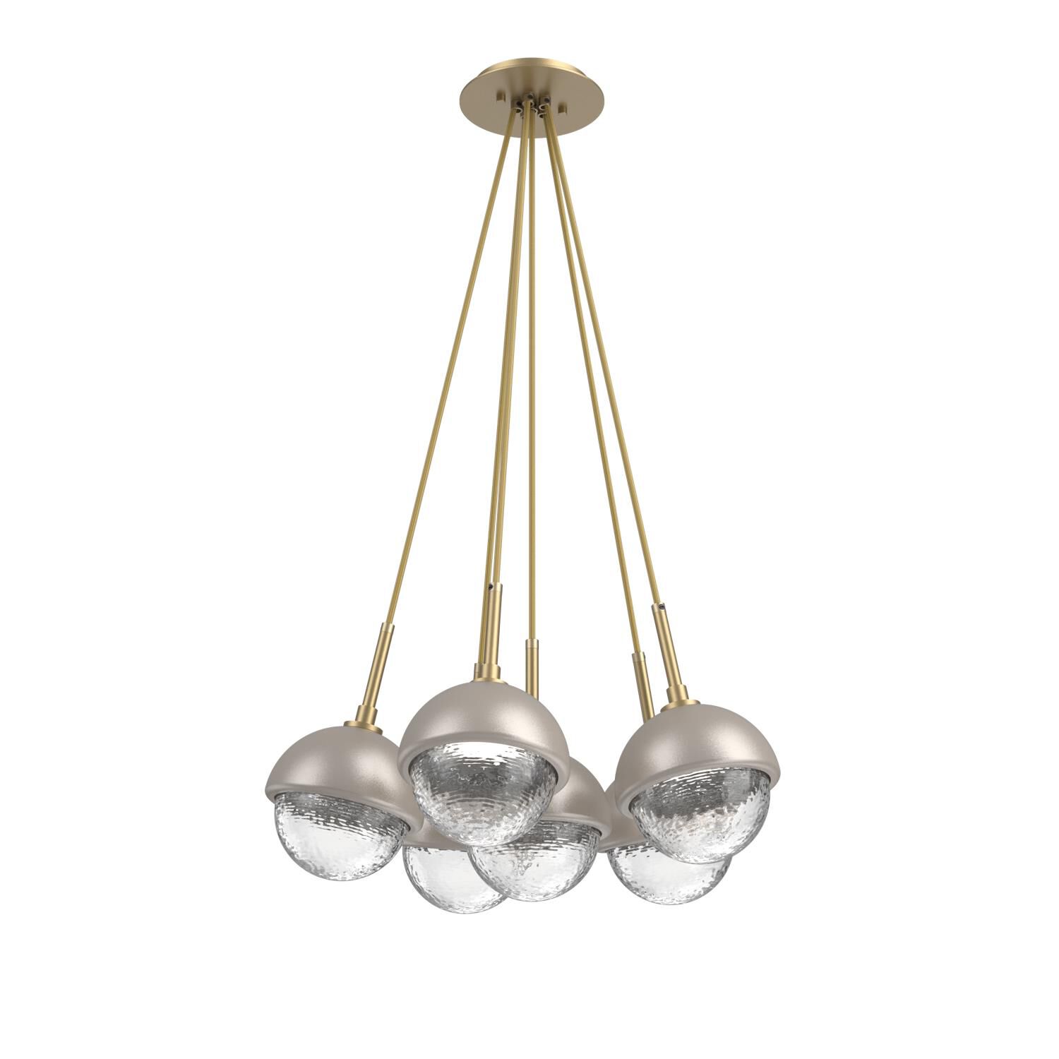 Levi Wilson Cabochon 19 Inch Multi Pendant Light by Hammerton Studio