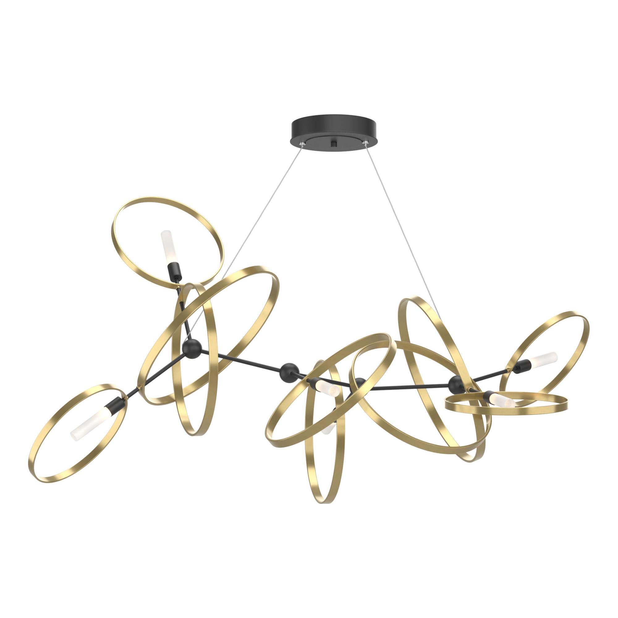 Celesse 59 Inch 6 Light Linear Suspension Light by Hubbardton Forge