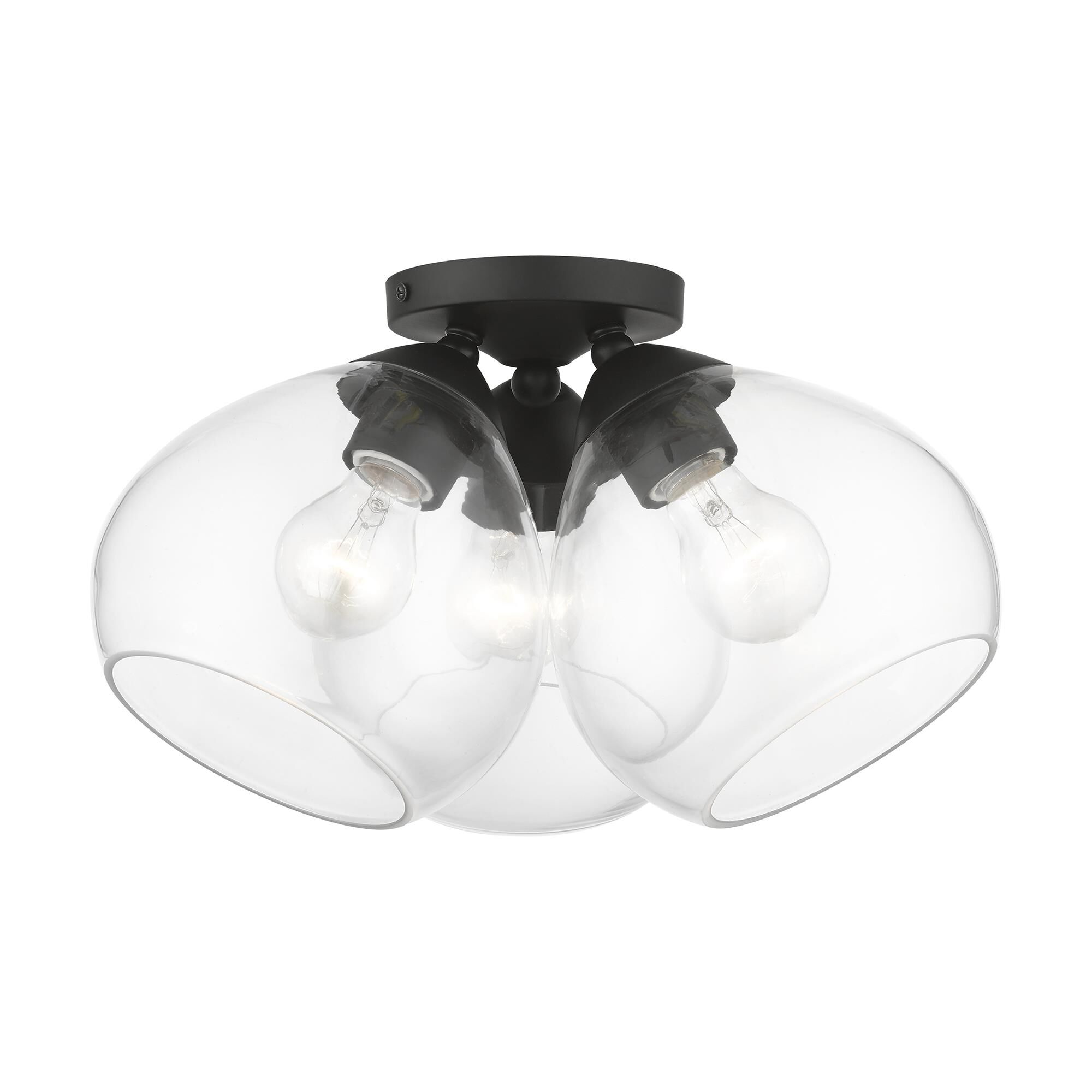 Catania 16 Inch 3 Light Semi Flush Mount by Livex Lighting