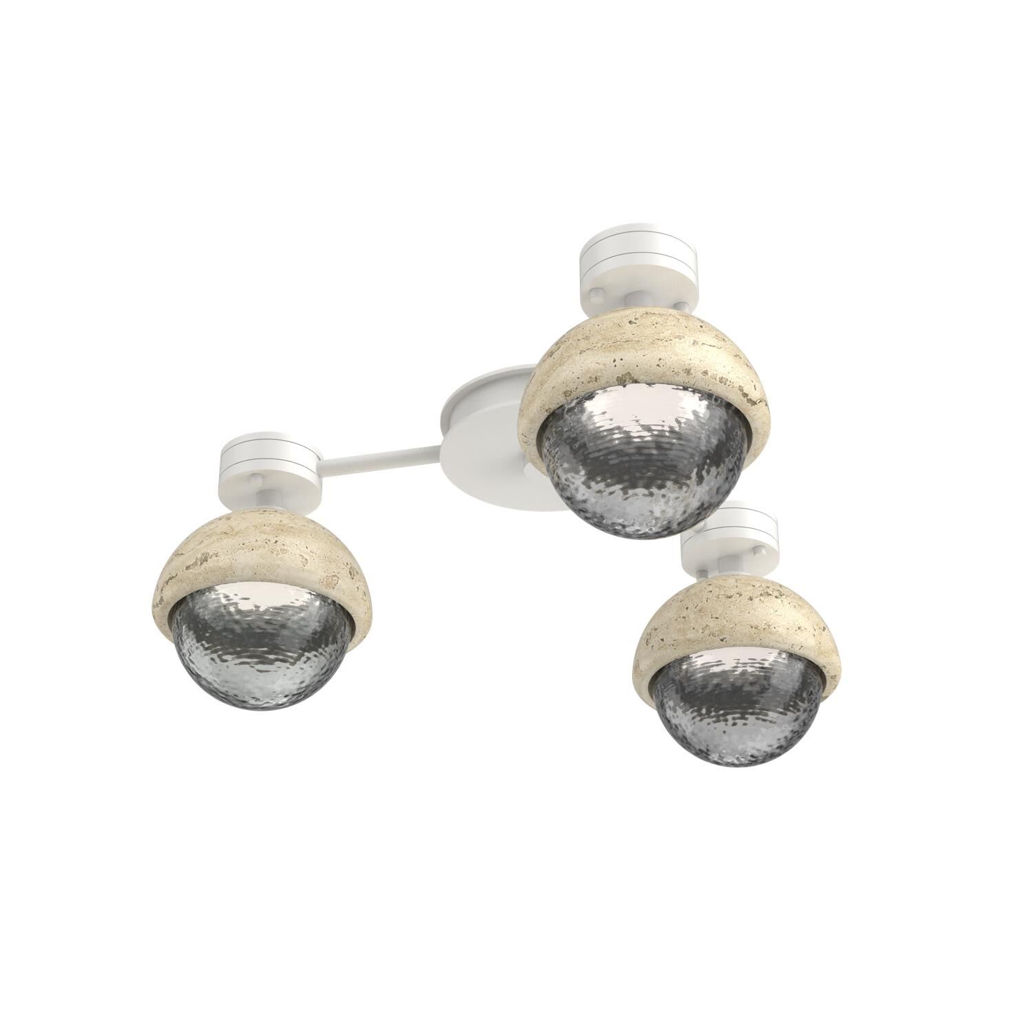 Levi Wilson Cabochon 23 Inch Flush Mount by Hammerton Studio