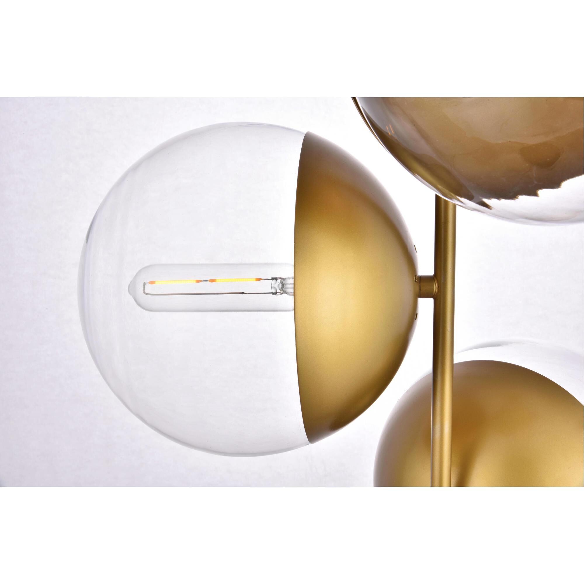 Eclipse 17 Inch 3 Light Multi Light Pendant by Elegant Lighting