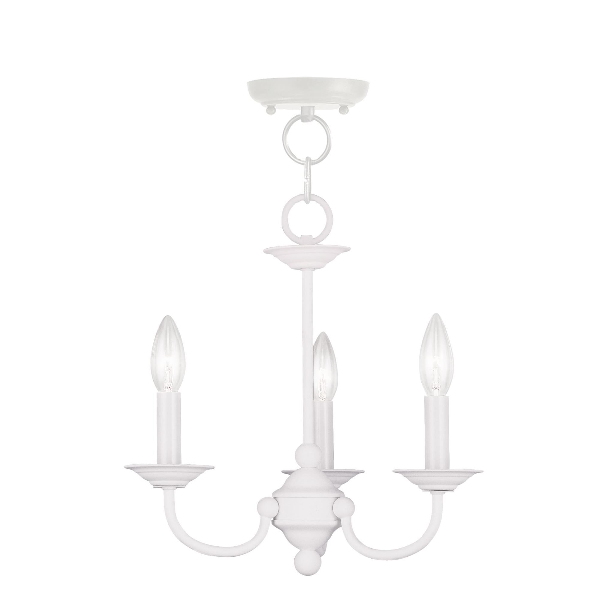 Home Basics 14 Inch 3 Light Mini Chandelier by Livex Lighting
