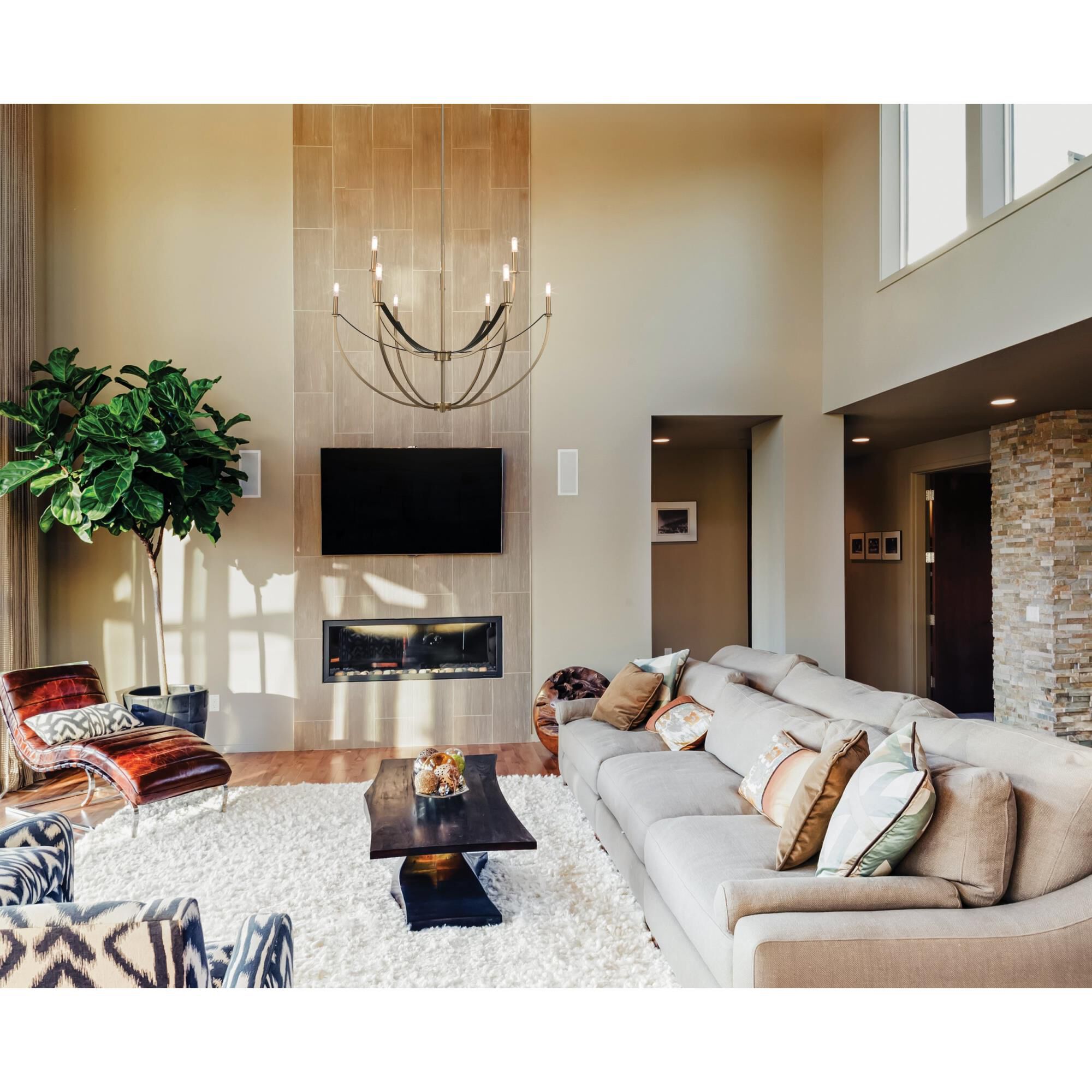 Sussex 40 Inch Chandelier by Eglo Lighting