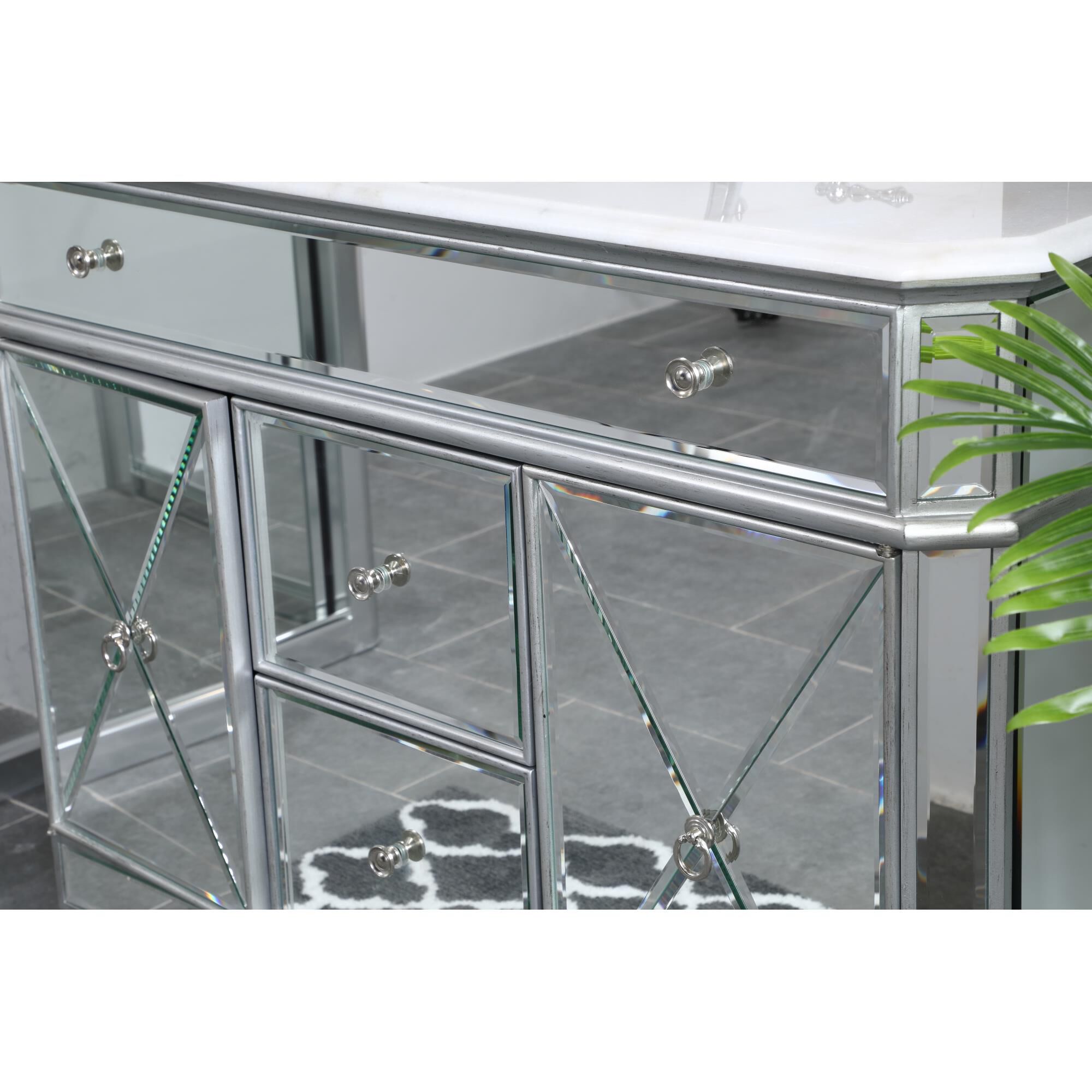 Shown in Antique Silver finish