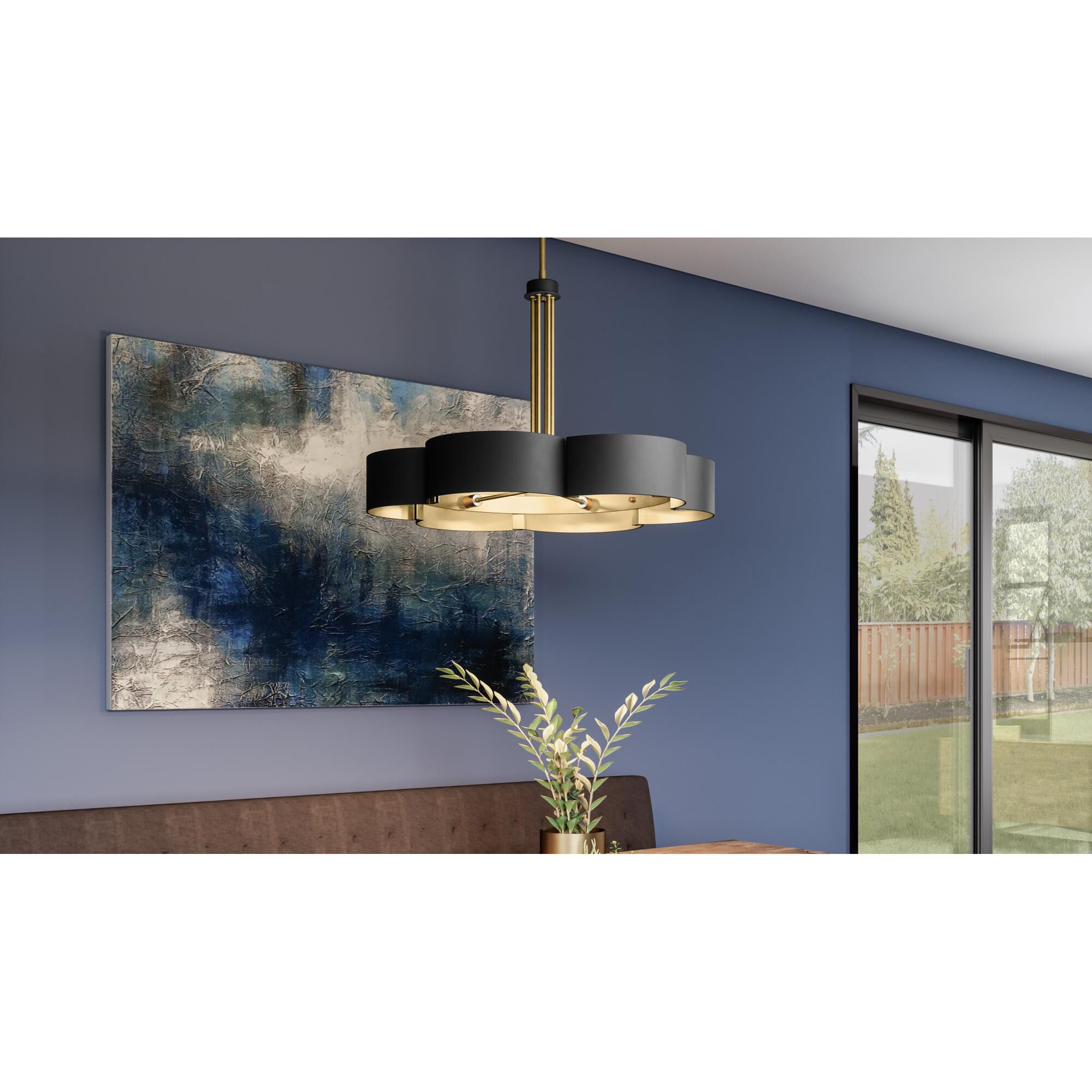 Balsam 28 Inch 6 Light Chandelier Capitol Lighting