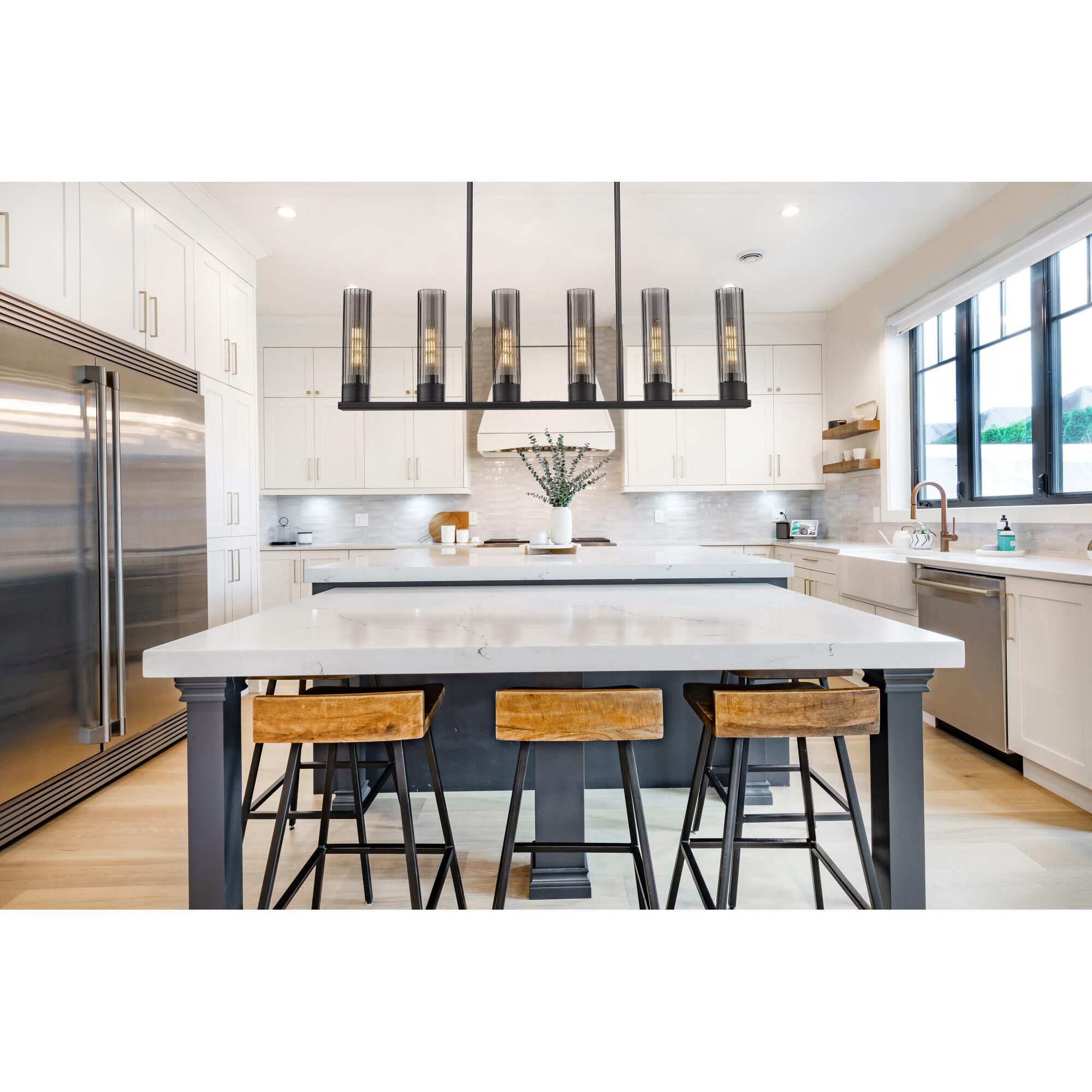 Bruno Marashlian Empire 44 Inch 6 Light Linear Suspension Light by Innovations Lighting