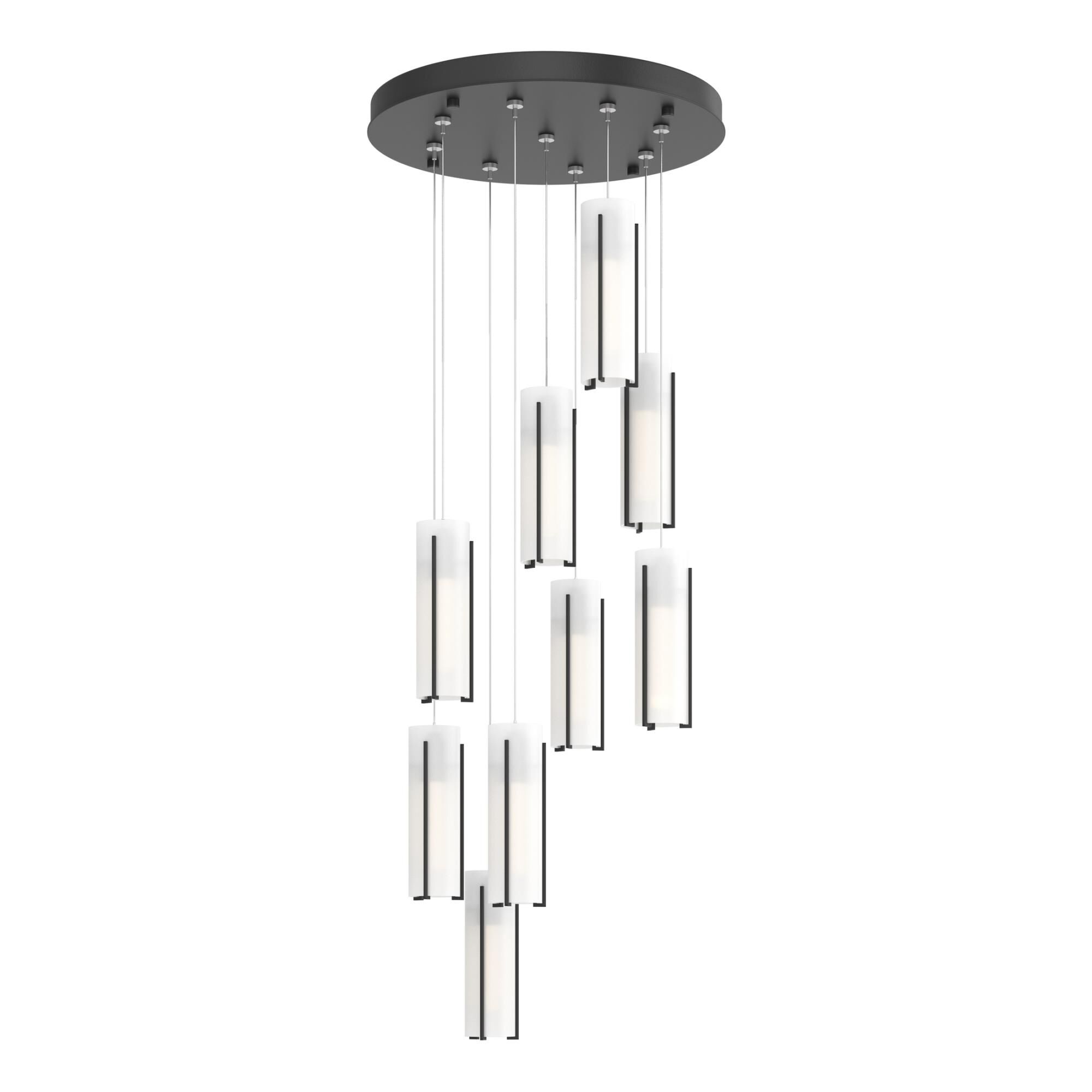Exos Glass 21 Inch Multi Light Pendant by Hubbardton Forge