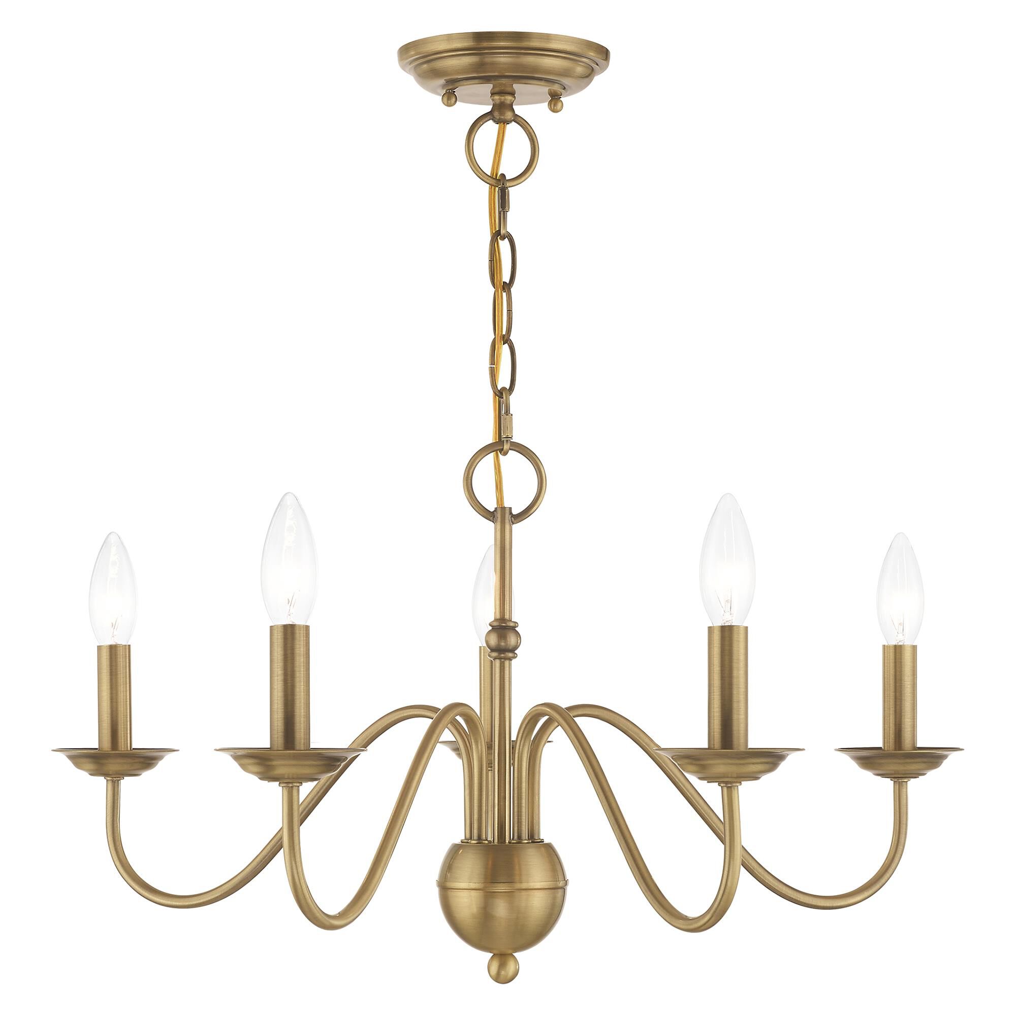 Shown in Antique Brass finish