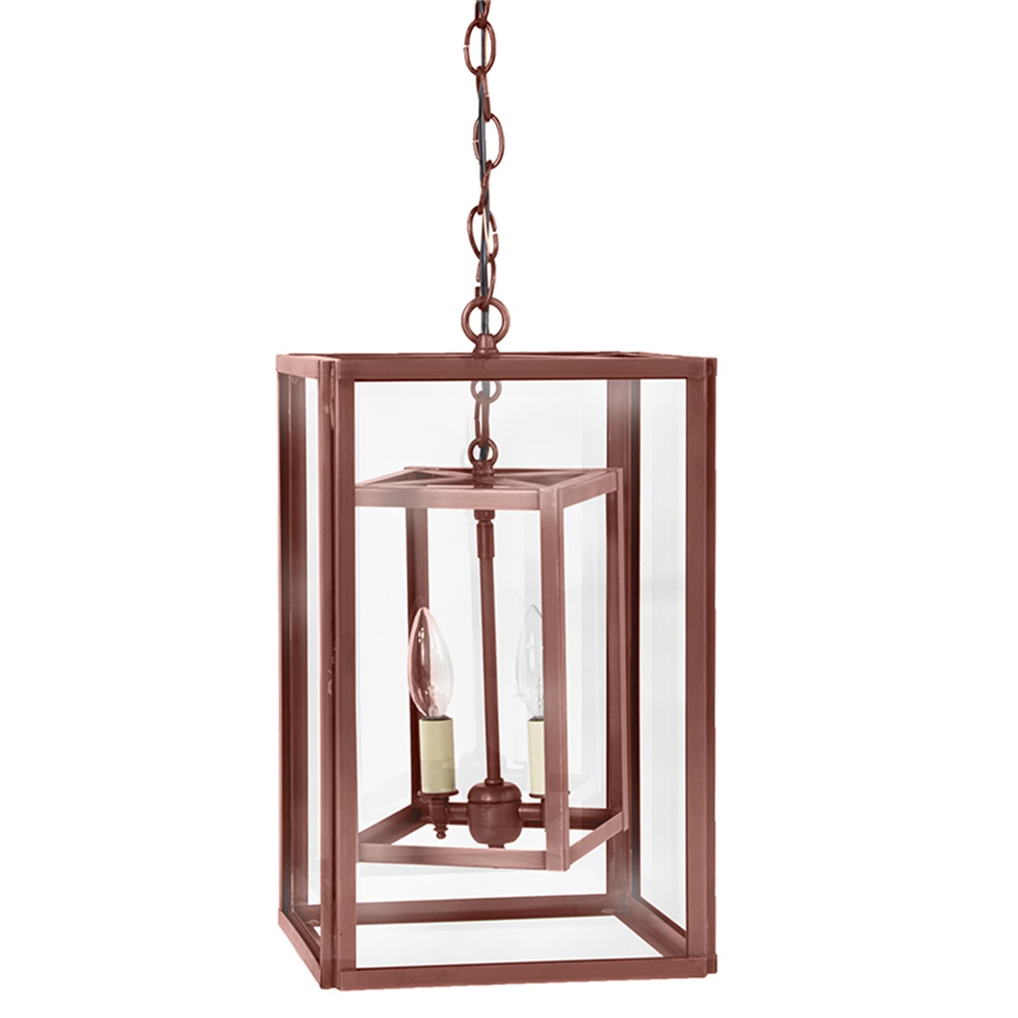 Transitional 16 Inch 2 Light Lantern Pendant,