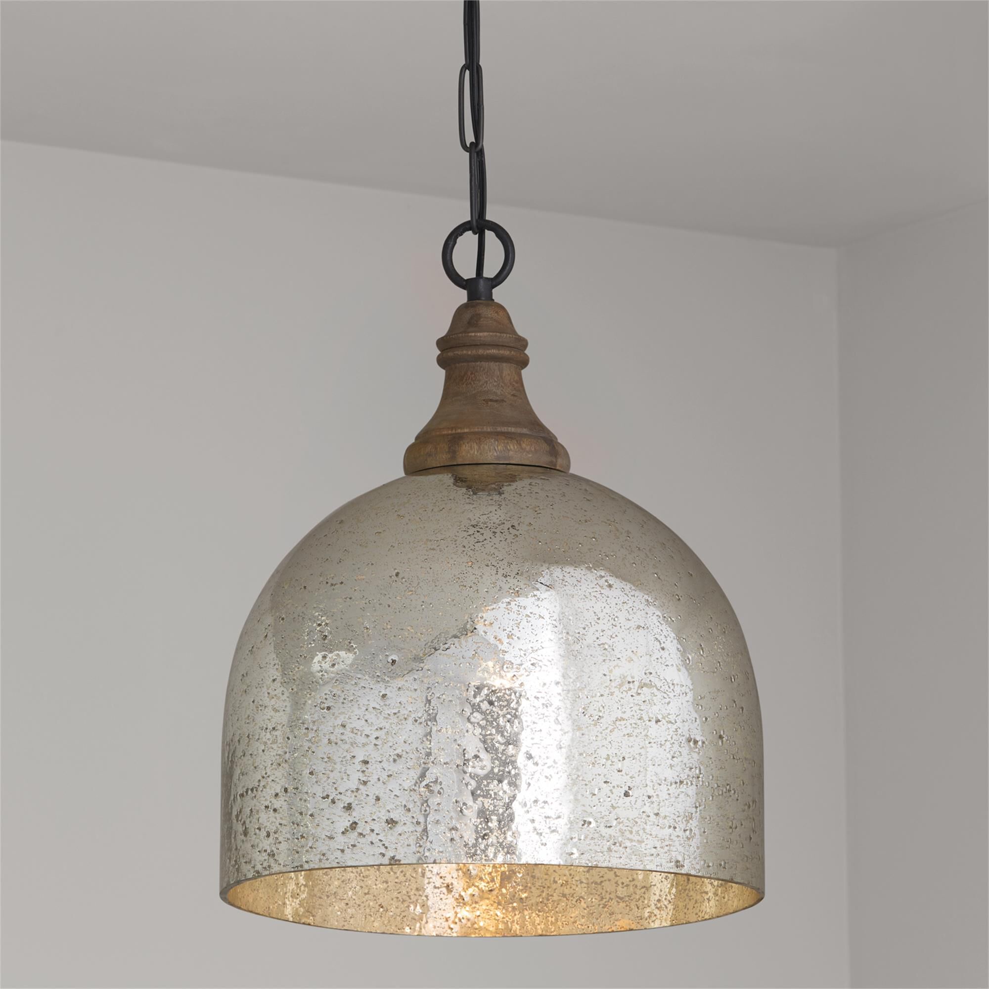 Shown in Grey Wash And Dark Pewter finish and Stone Seeded Mercury glass