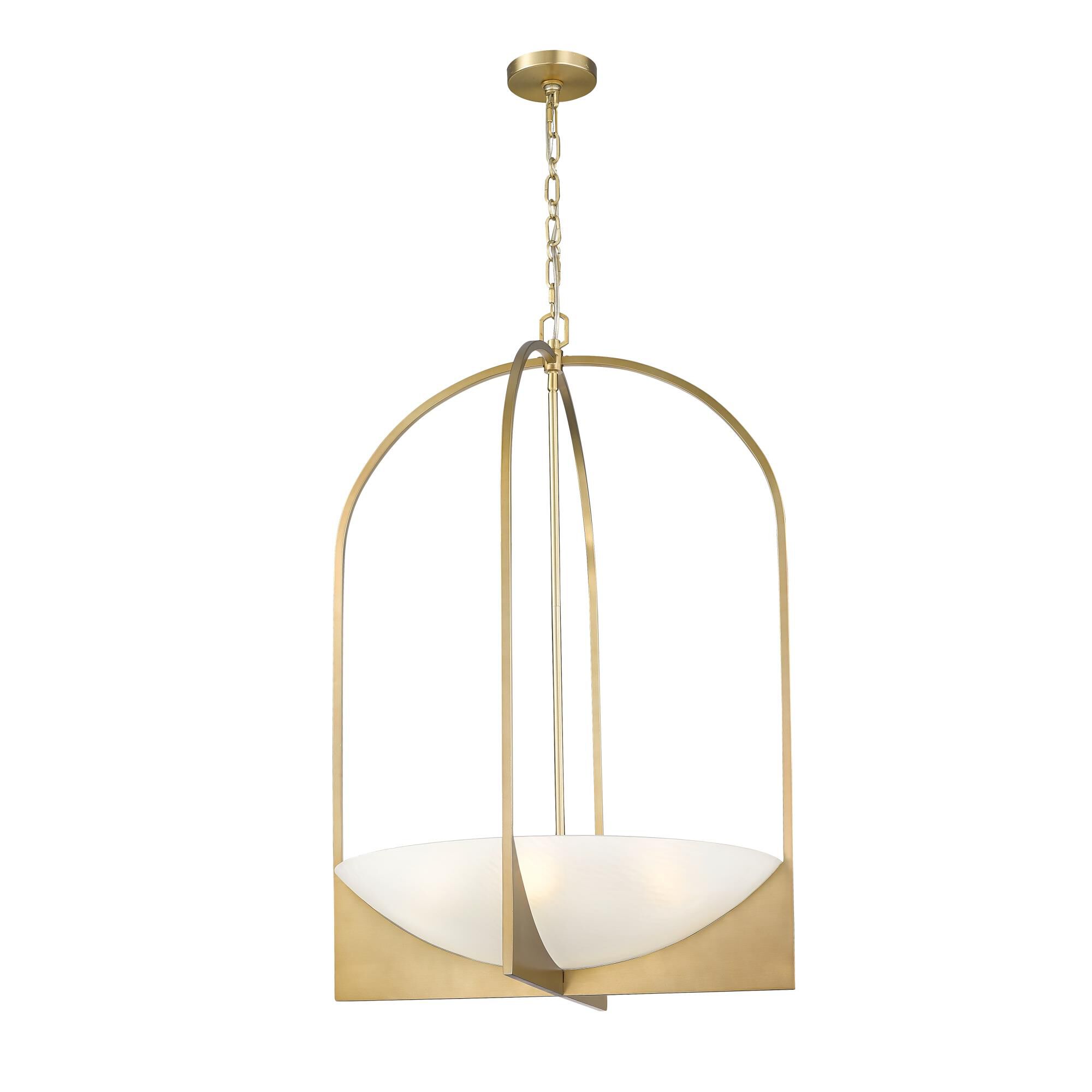 Shown in Modern Gold finish and Sand Blast glass and Sand Blast shade