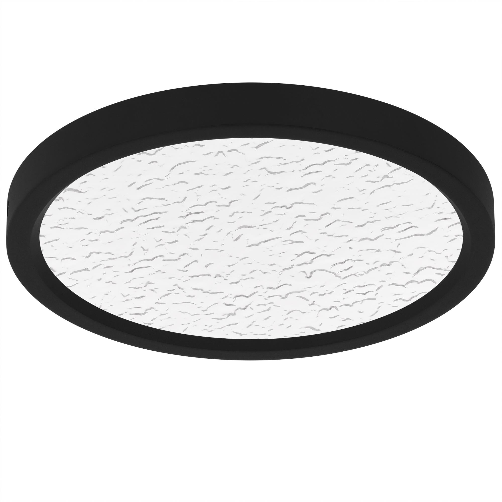 Shown in Earth Black finish and Clear Textured Acrylic shade