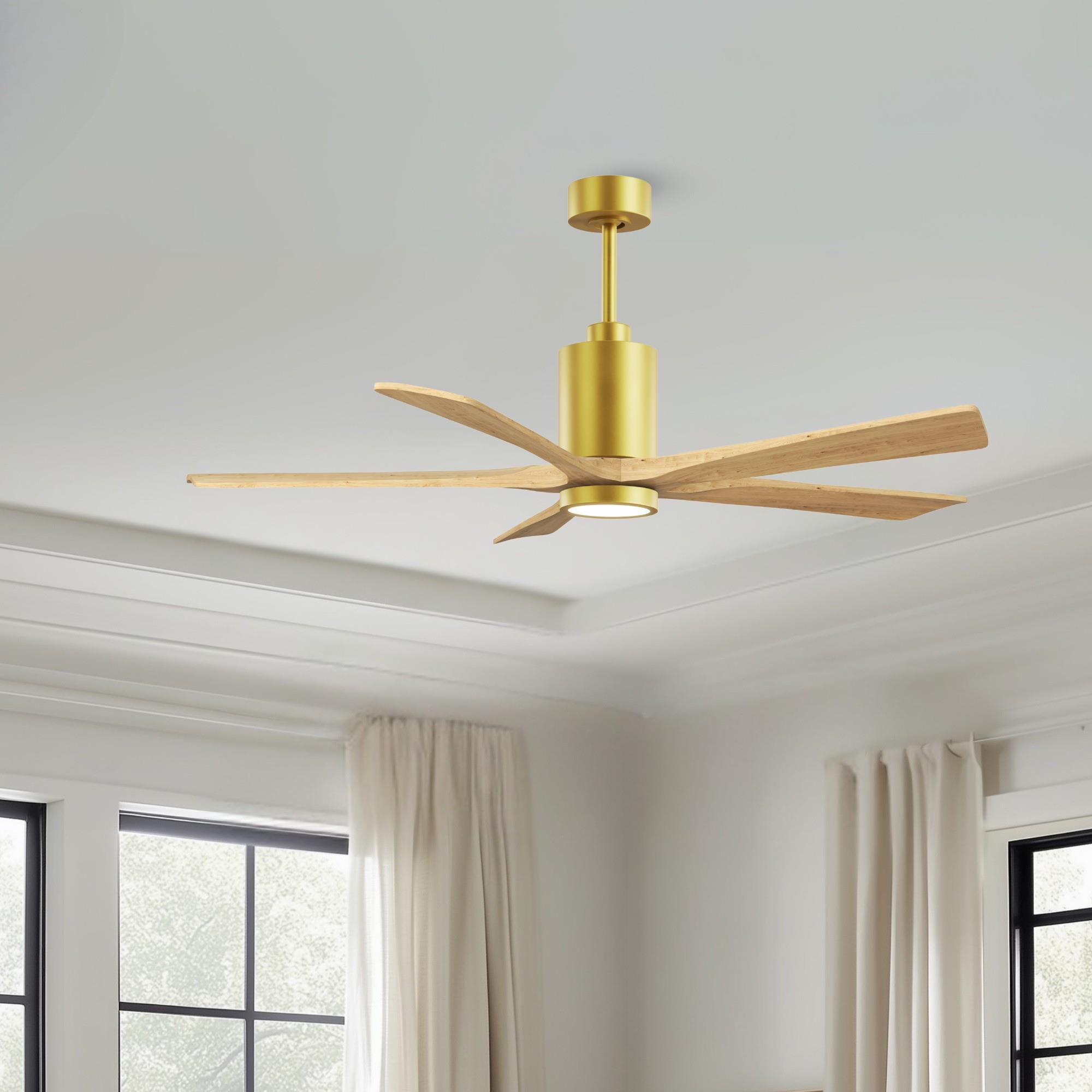 Patricia 60 Inch Ceiling Fan with Light Kit by Matthews Fan Company