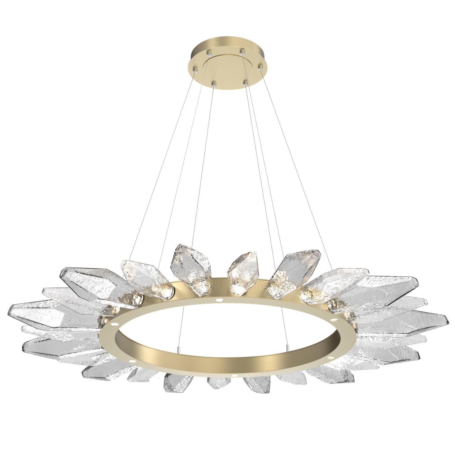 Rock Crystal 56 Inch 30 Light LED Chandelier by Hammerton Studio