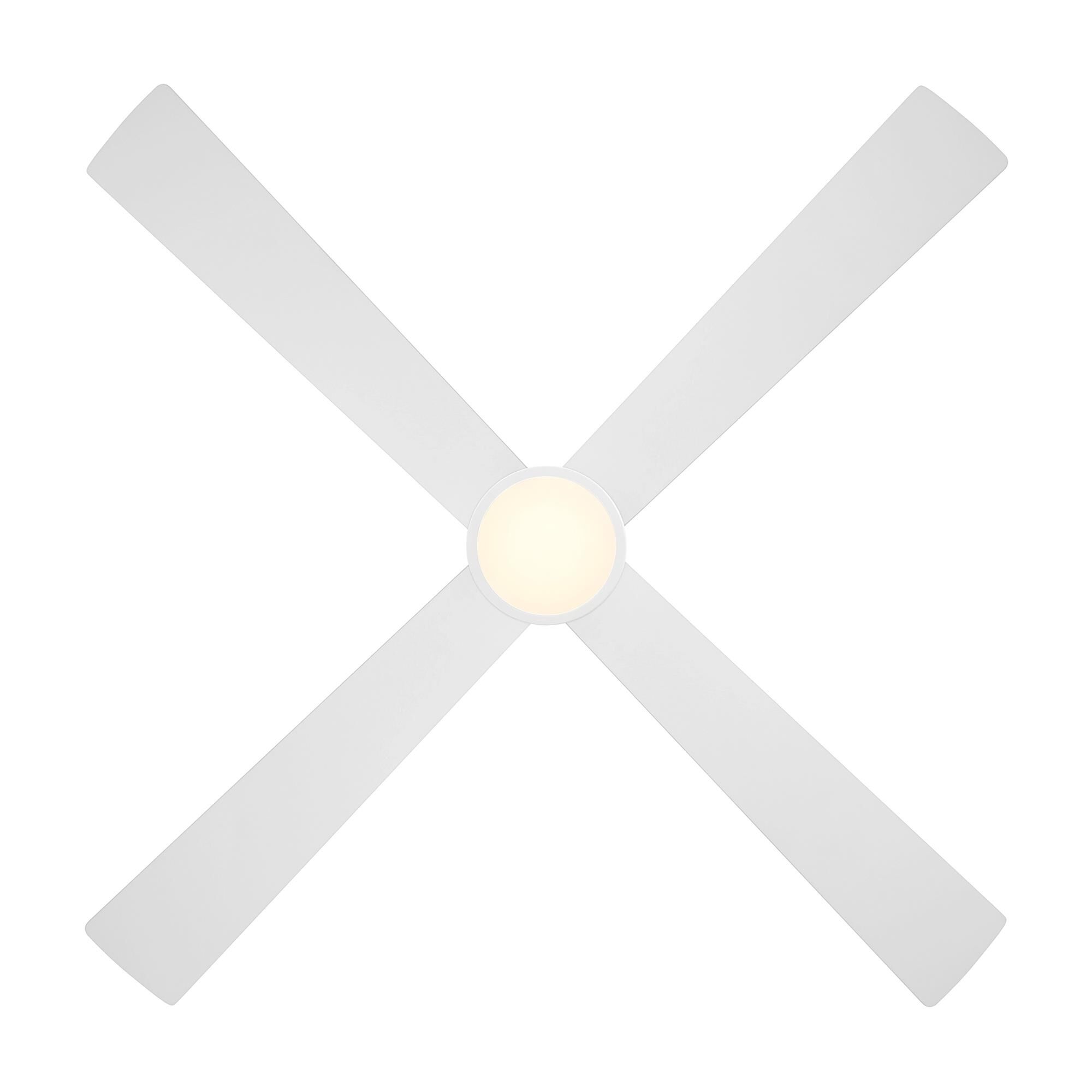 Falco 54 Inch Flush Mount Fan with Light Kit,