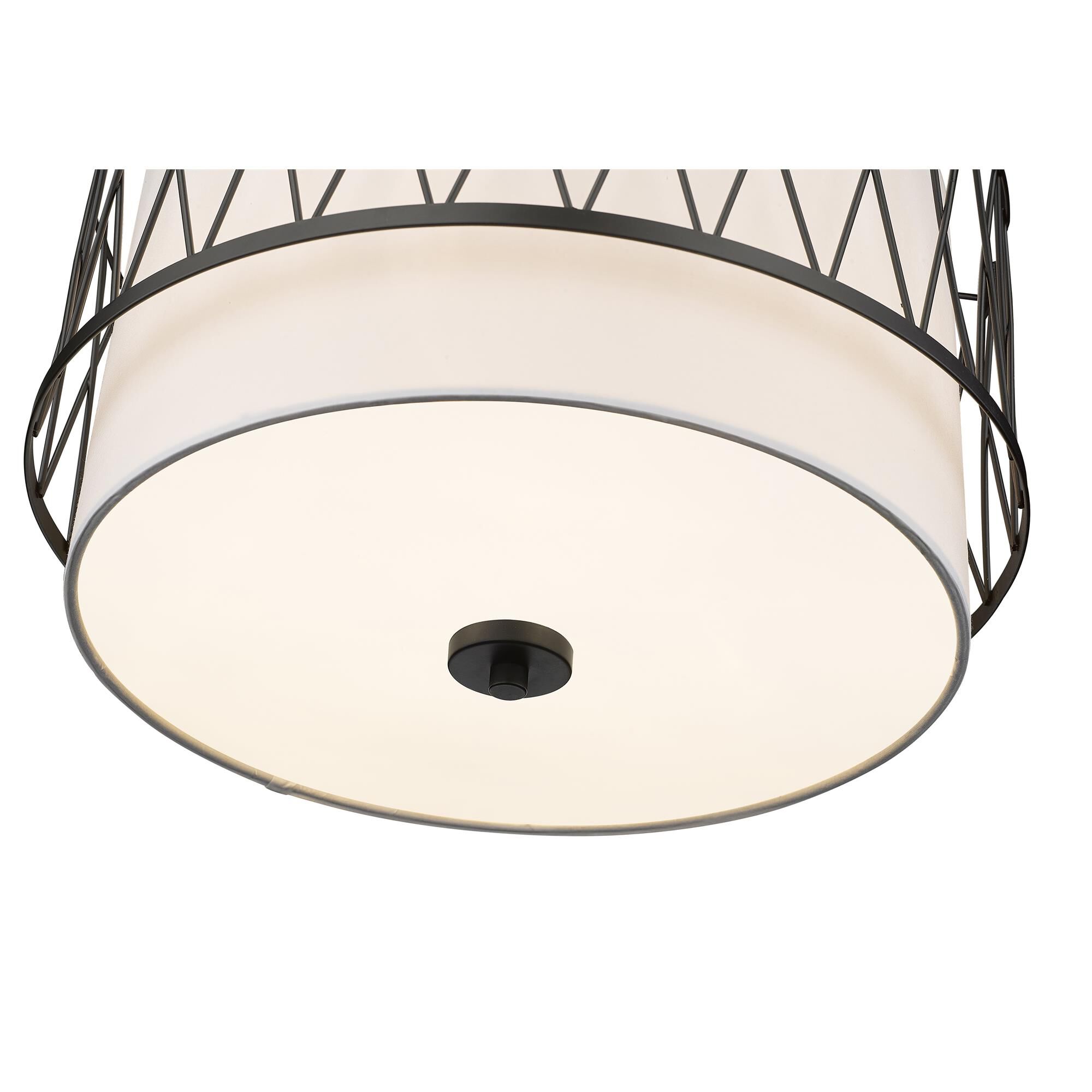 Shown in Matte Black finish and White glass and White shade