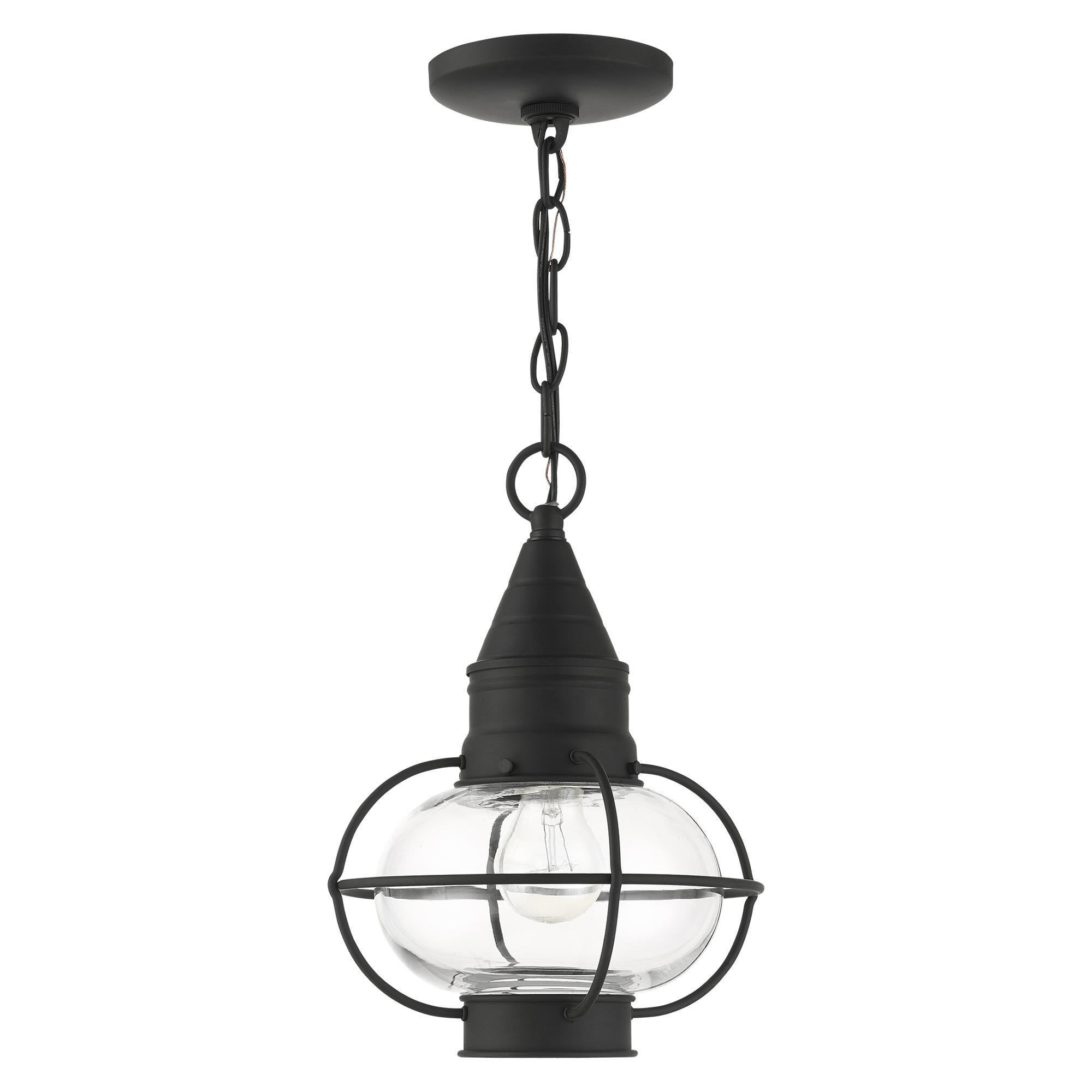 Livex Lighting Newburyport 11 Inch Tall Outdoor Hanging Lantern