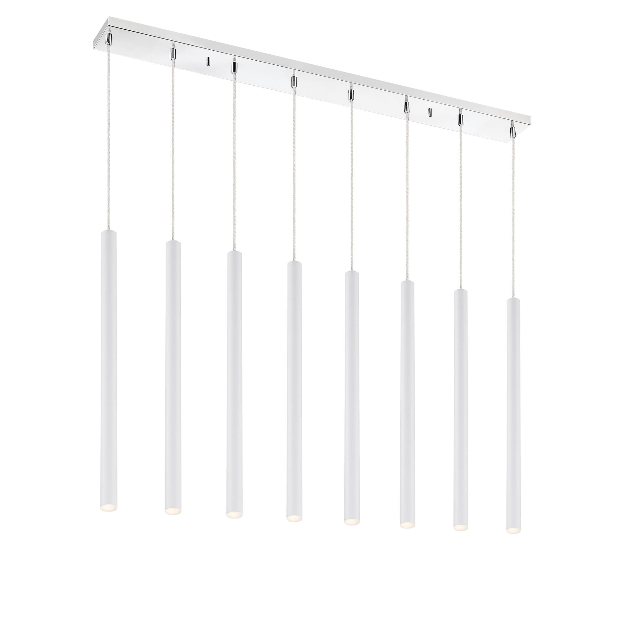 Shown in Chrome finish and Steel glass and Steel shade