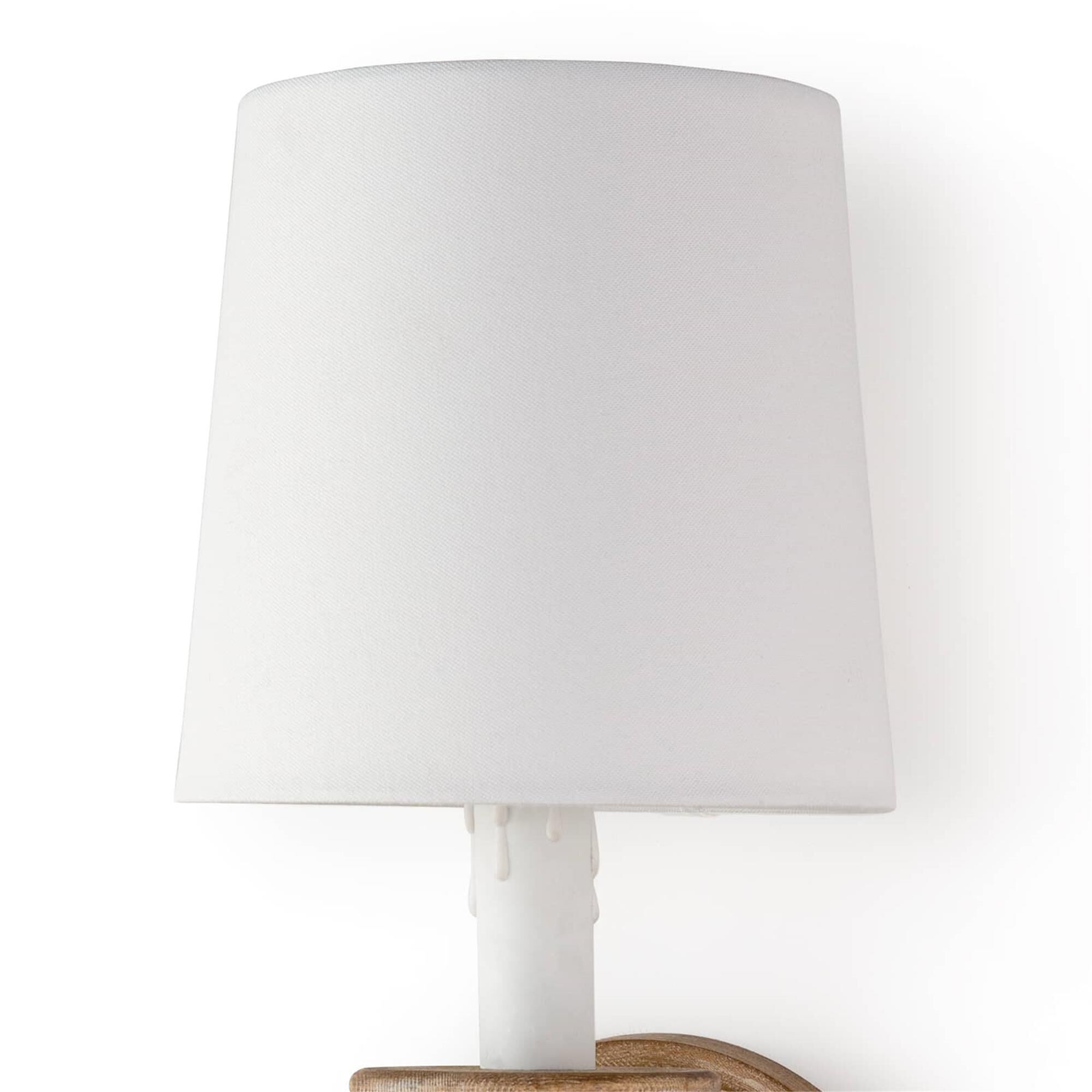 Shown in Natural finish and Linen shade
