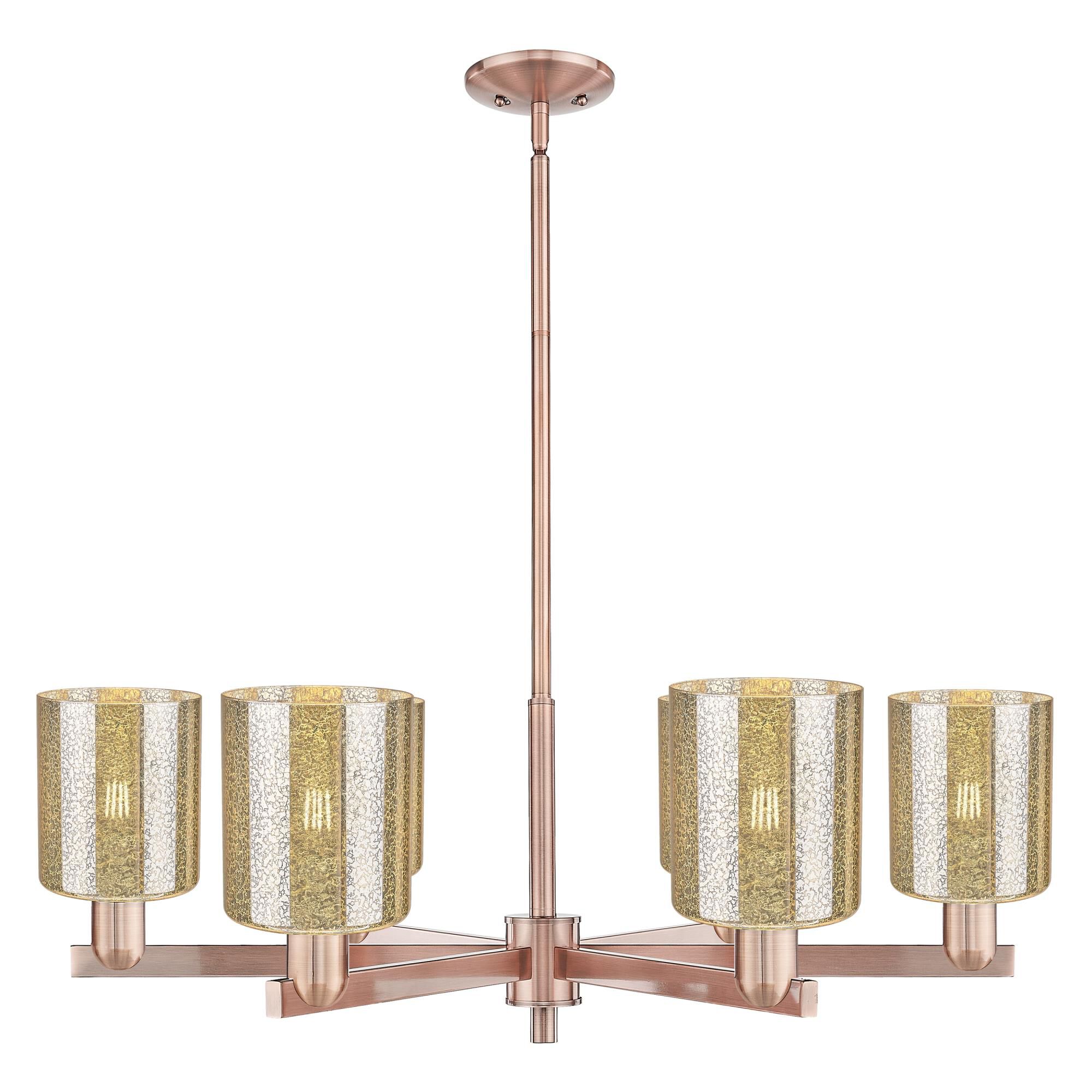 Shown in Antique Copper finish and Mercury glass