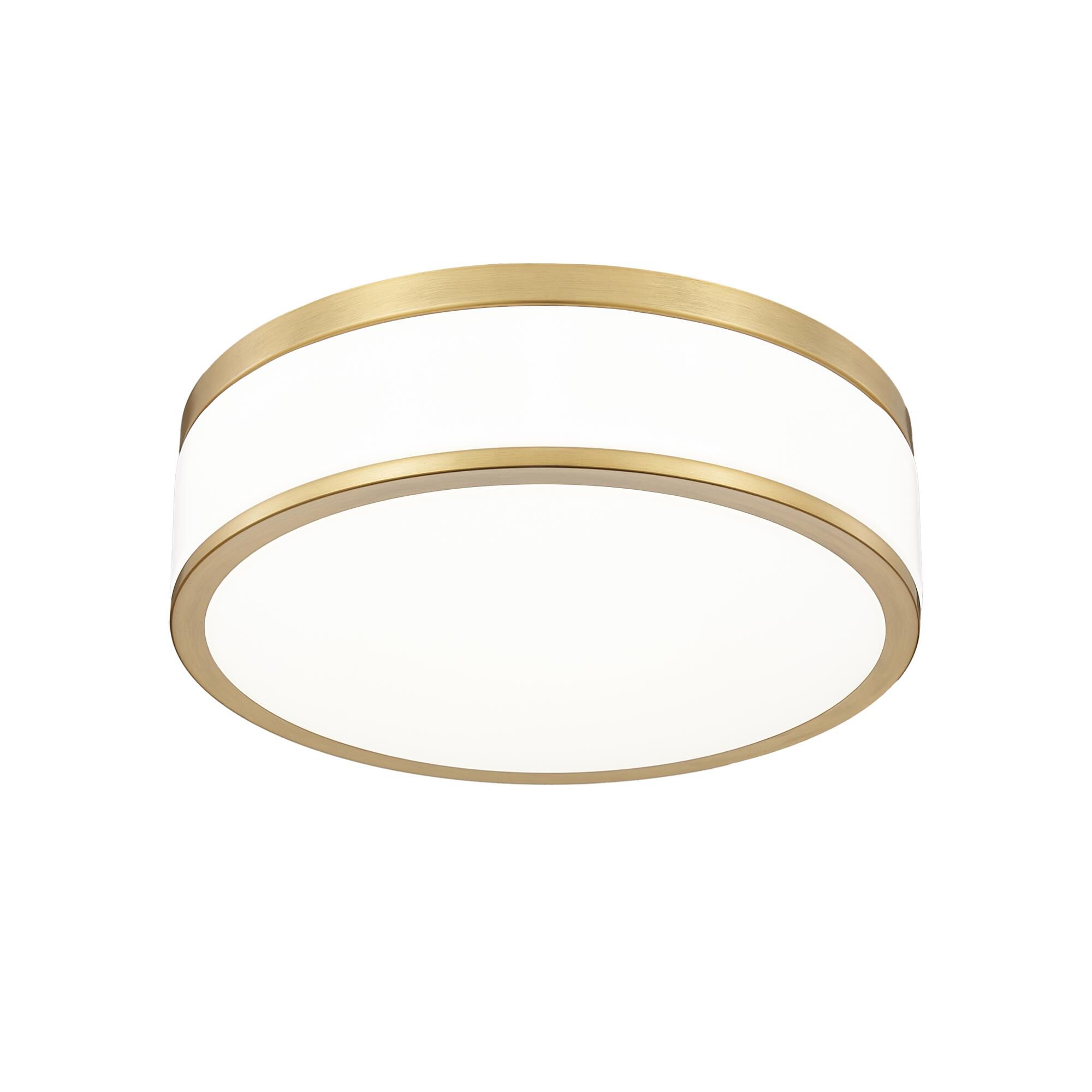 Shown in Modern Gold finish and Frosted glass and Frosted shade