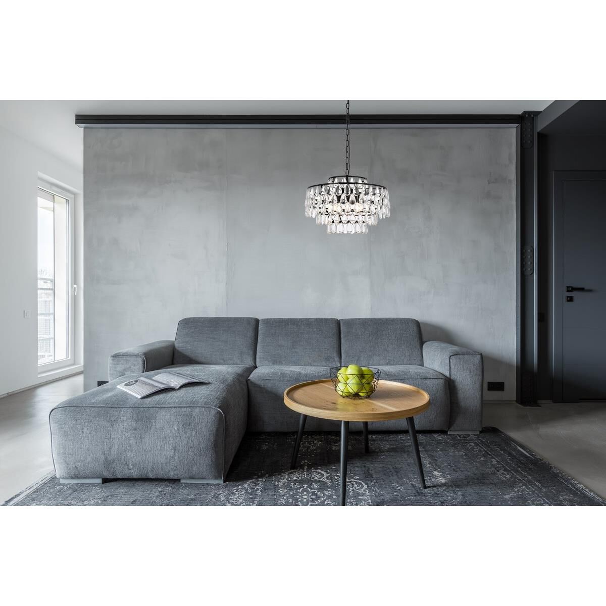 Mila 20 Inch 5 Light Mini Chandelier by Elegant Lighting