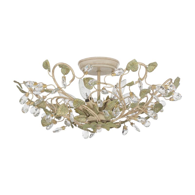 Josie 20 Inch 5 Light Semi Flush Mount by Crystorama