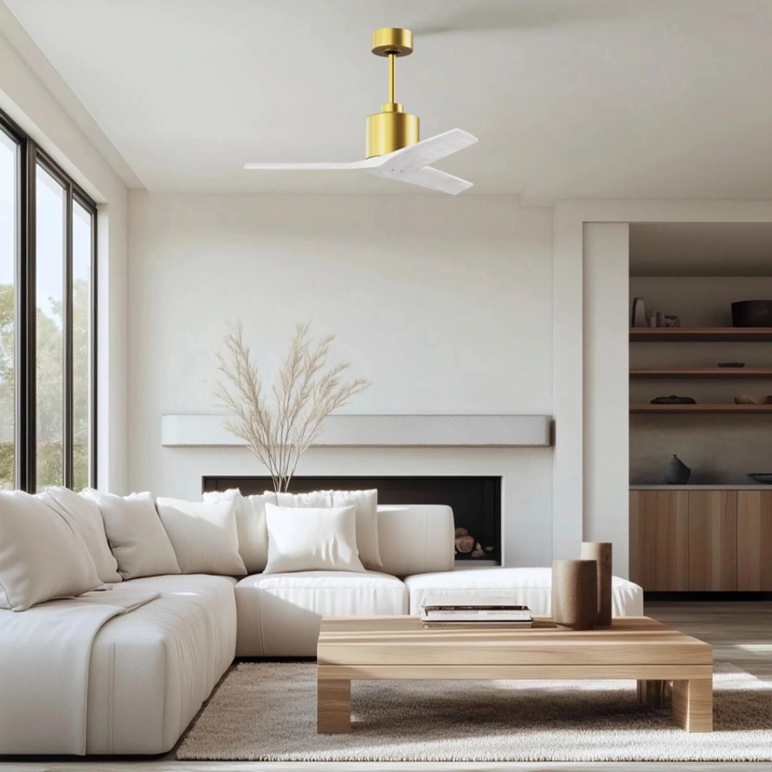 Shown in Brushed Brass finish