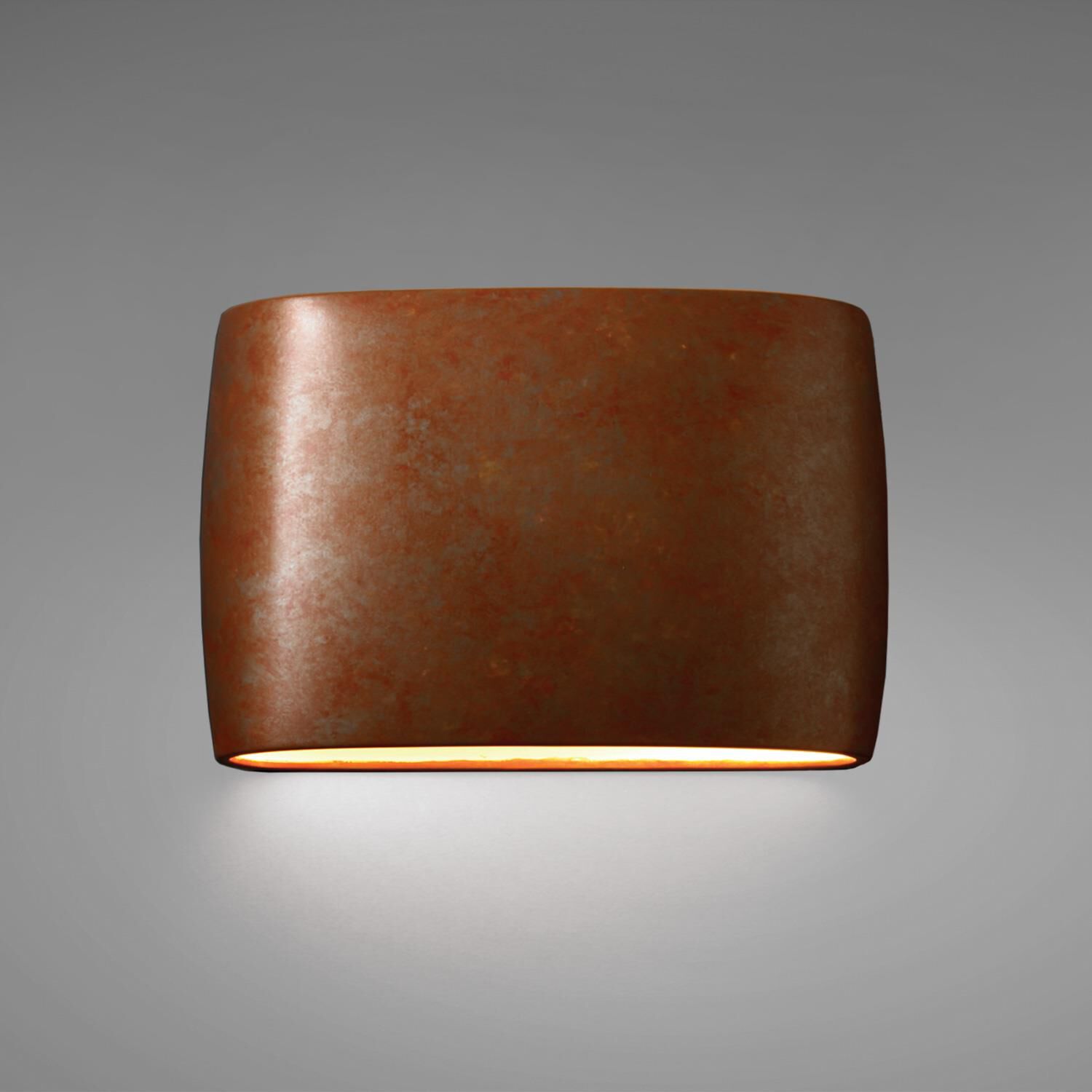 Shown in Rust Patina finish and Rust Patina Ceramic shade
