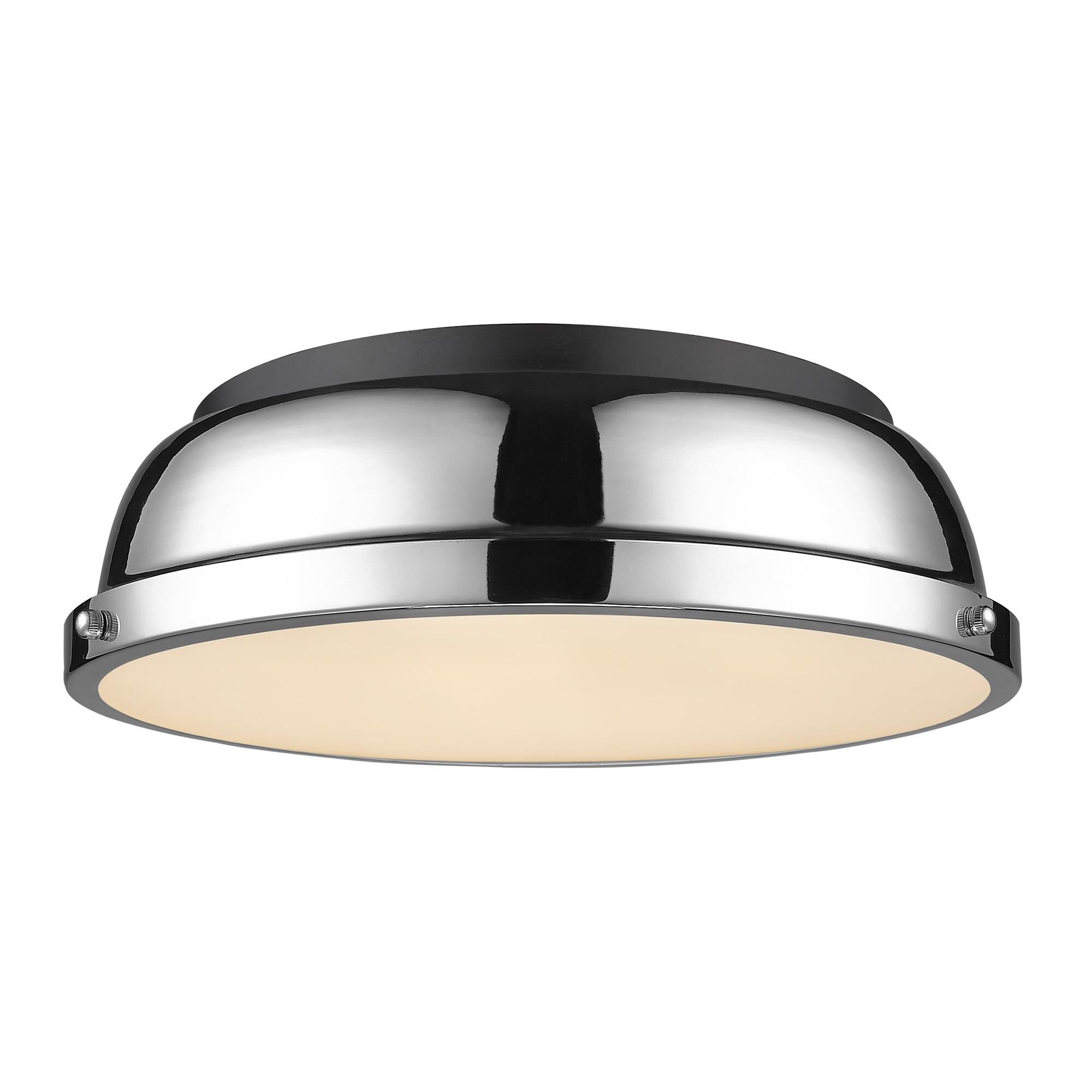 Duncan 14 Inch 2 Light Flush Mount by Golden Lighting
