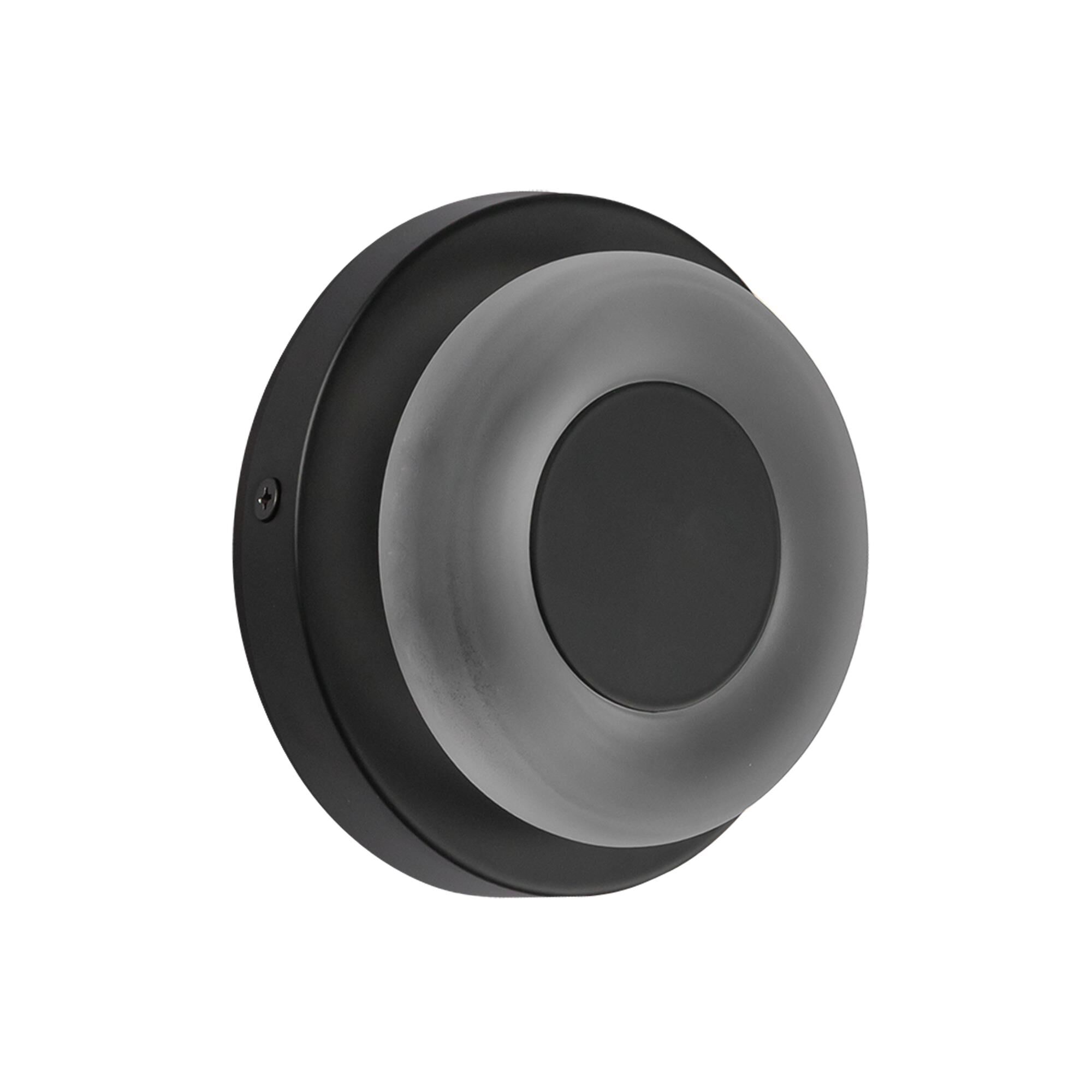 Shown in Black finish and Frosted glass